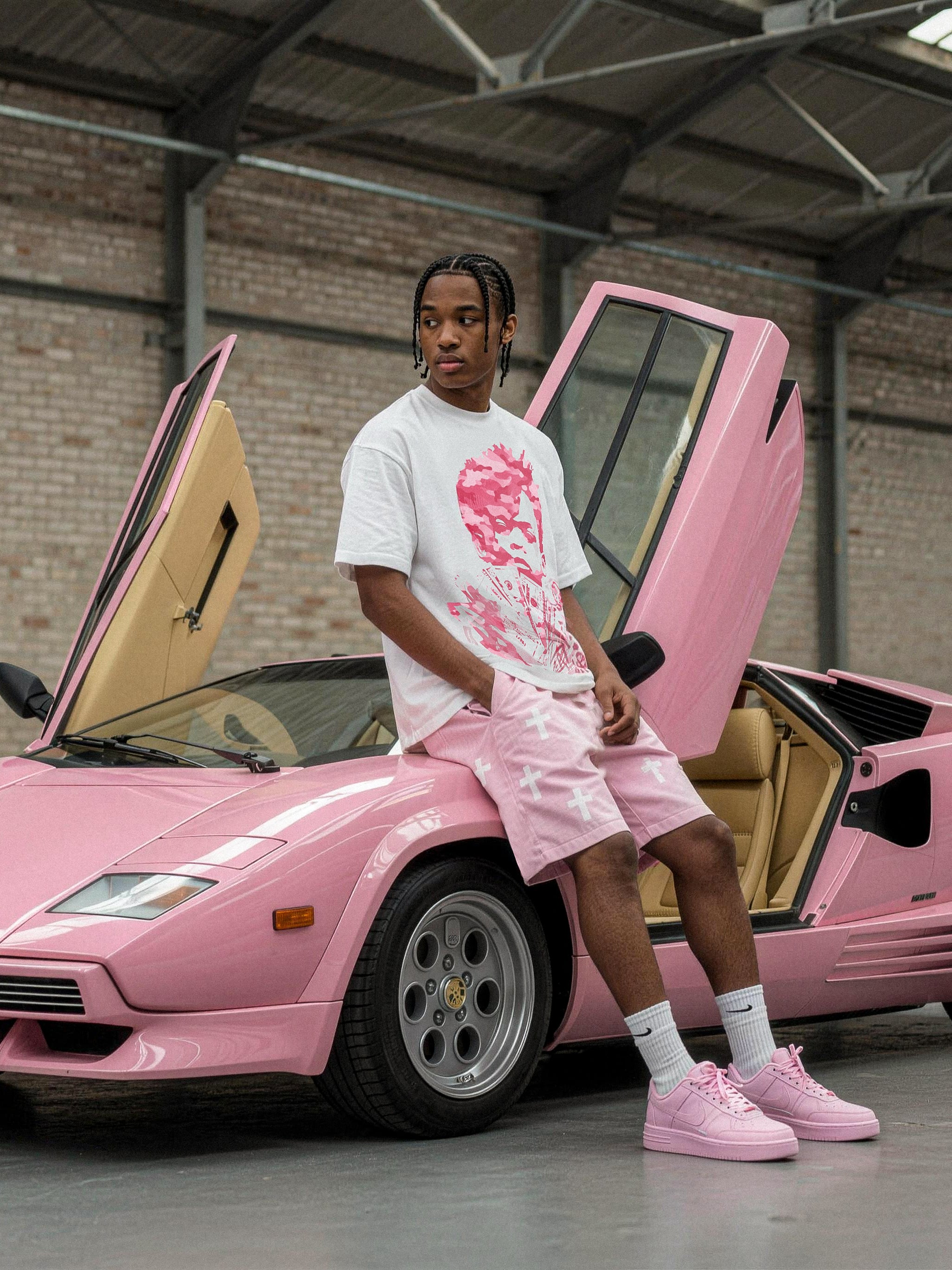 NOISSEY Pink Camo "Money Stack" Portrait Cooling Tee