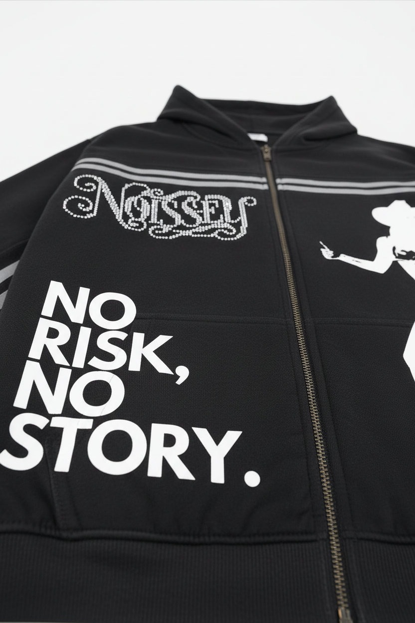 黑色卫衣细节图4