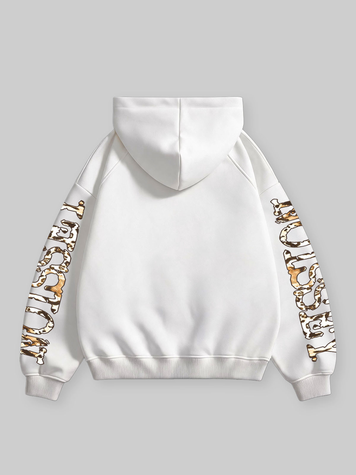 NOISSEY Be Alone It's Peaceful Wild Animal Graphic Full-Zip Hoodie – White  Vintage Americana meets the quiet b
