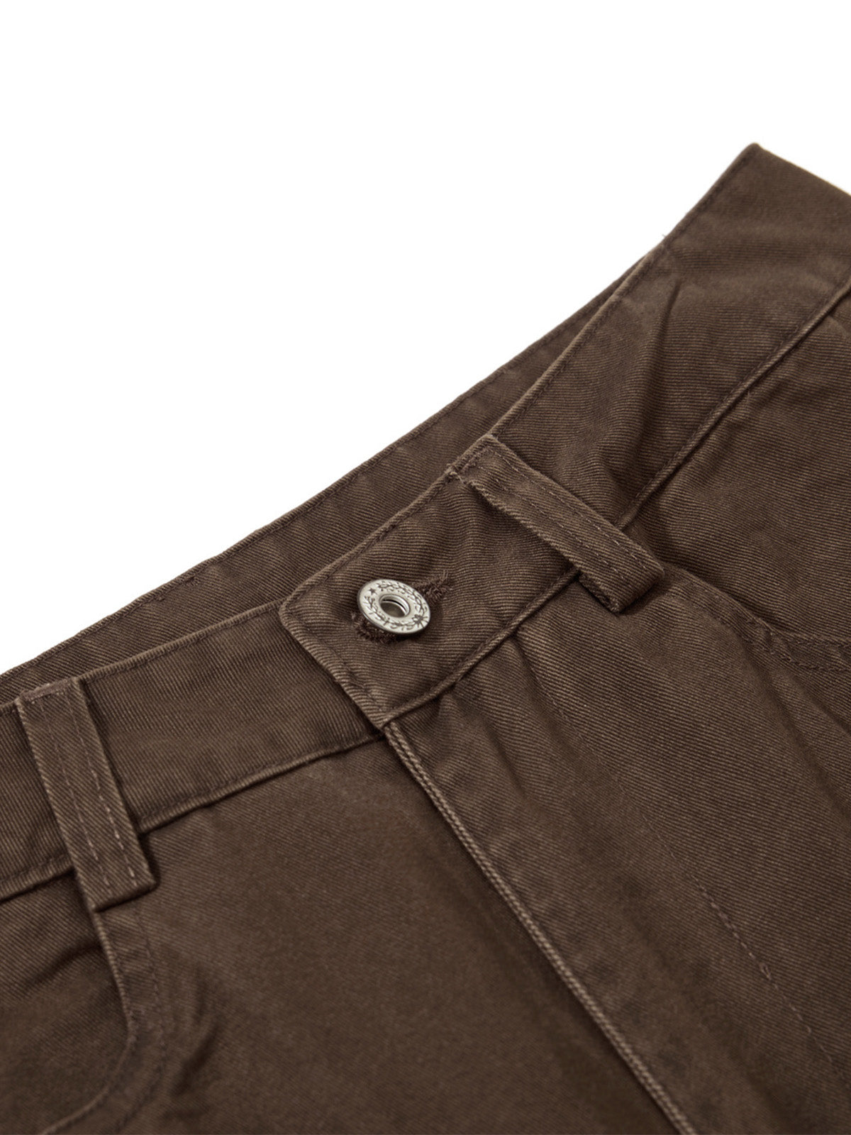 Old-money style floral embroidery cargo pants