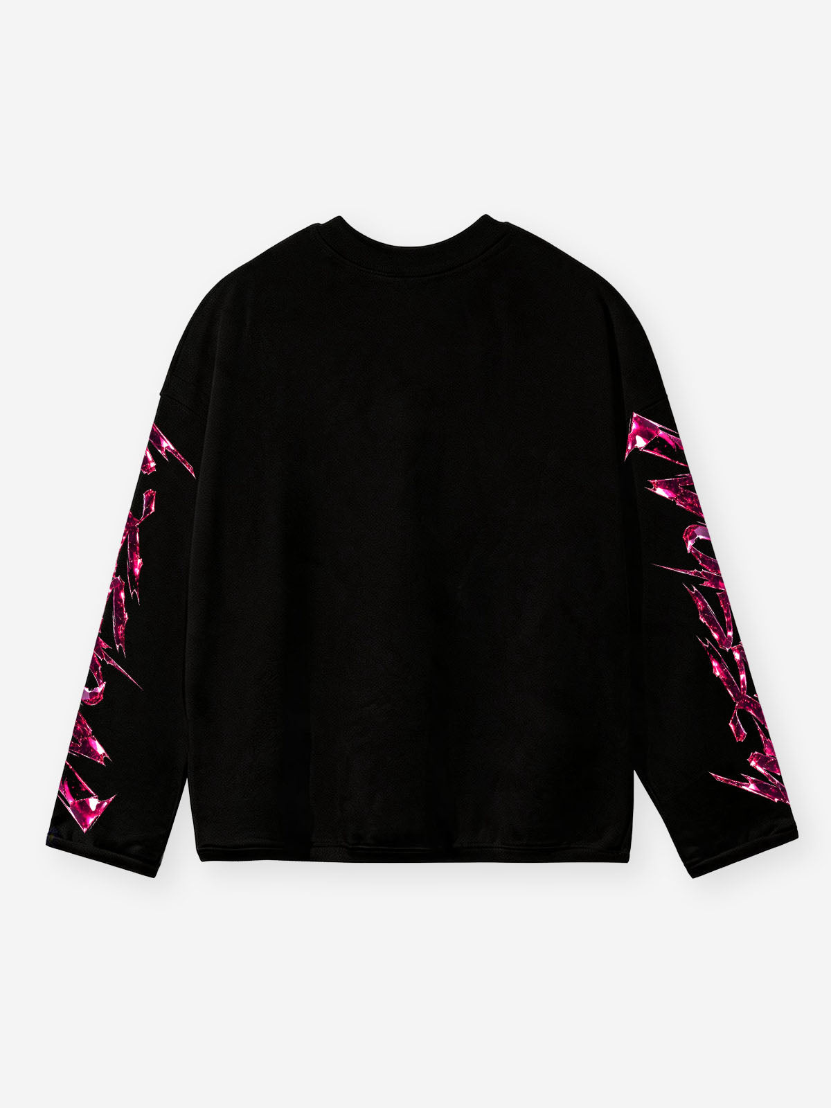 NOISSEY "Keep Going" Pink Diamond Godzilla & Supercar Black Long Sleeve Tee