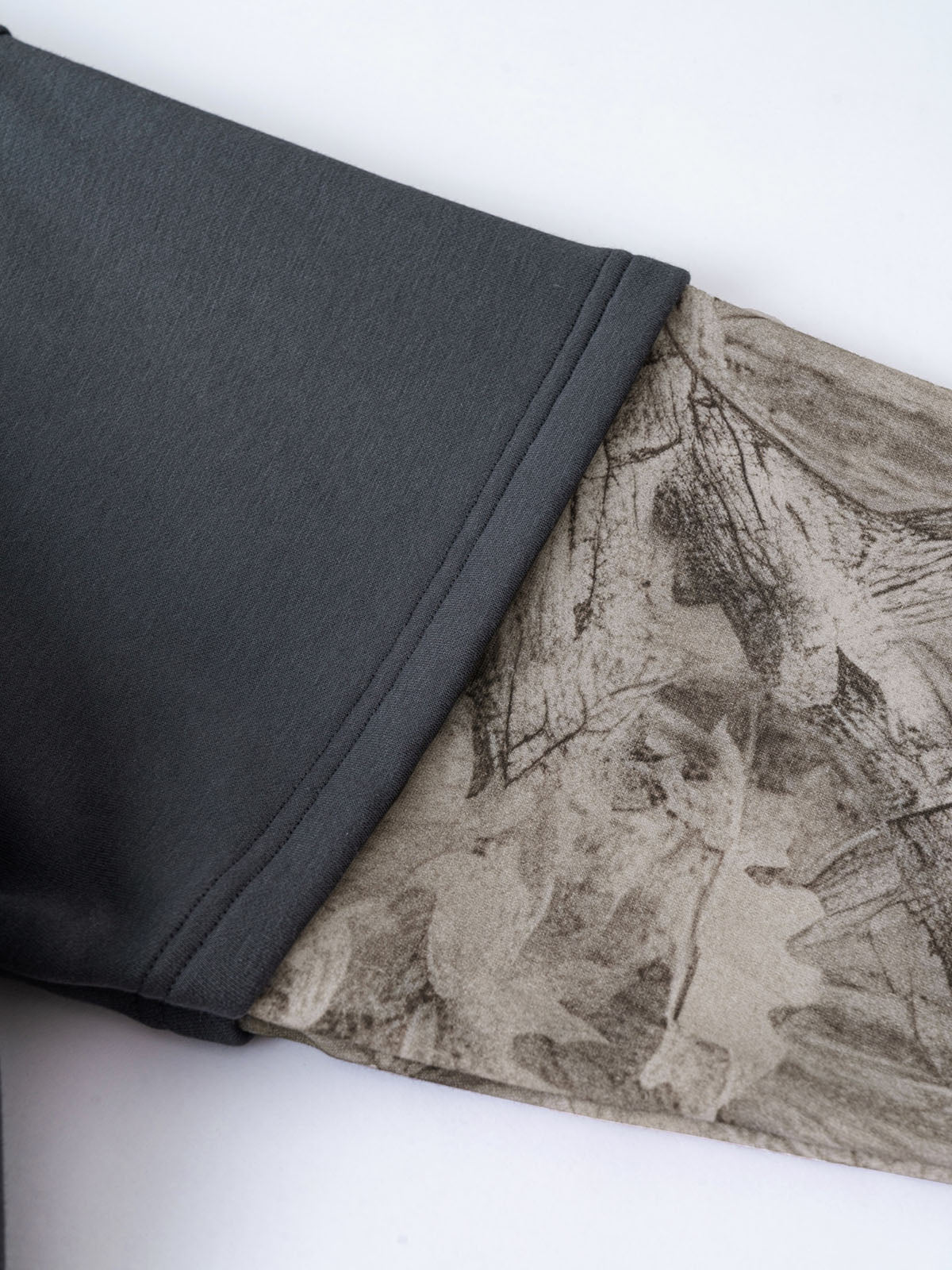 High-Street Brand Oversized Fleece-Lined Fake Two-Piece Patchwork Camouflage Hoodie