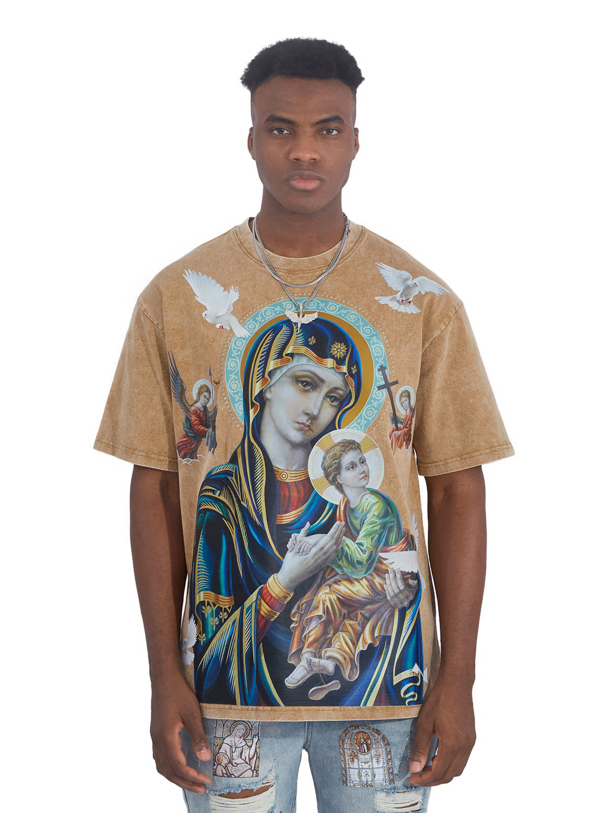 OBSTACLES & DANGERS© Madonna and Child T-SHIRT Available in 7 Colors