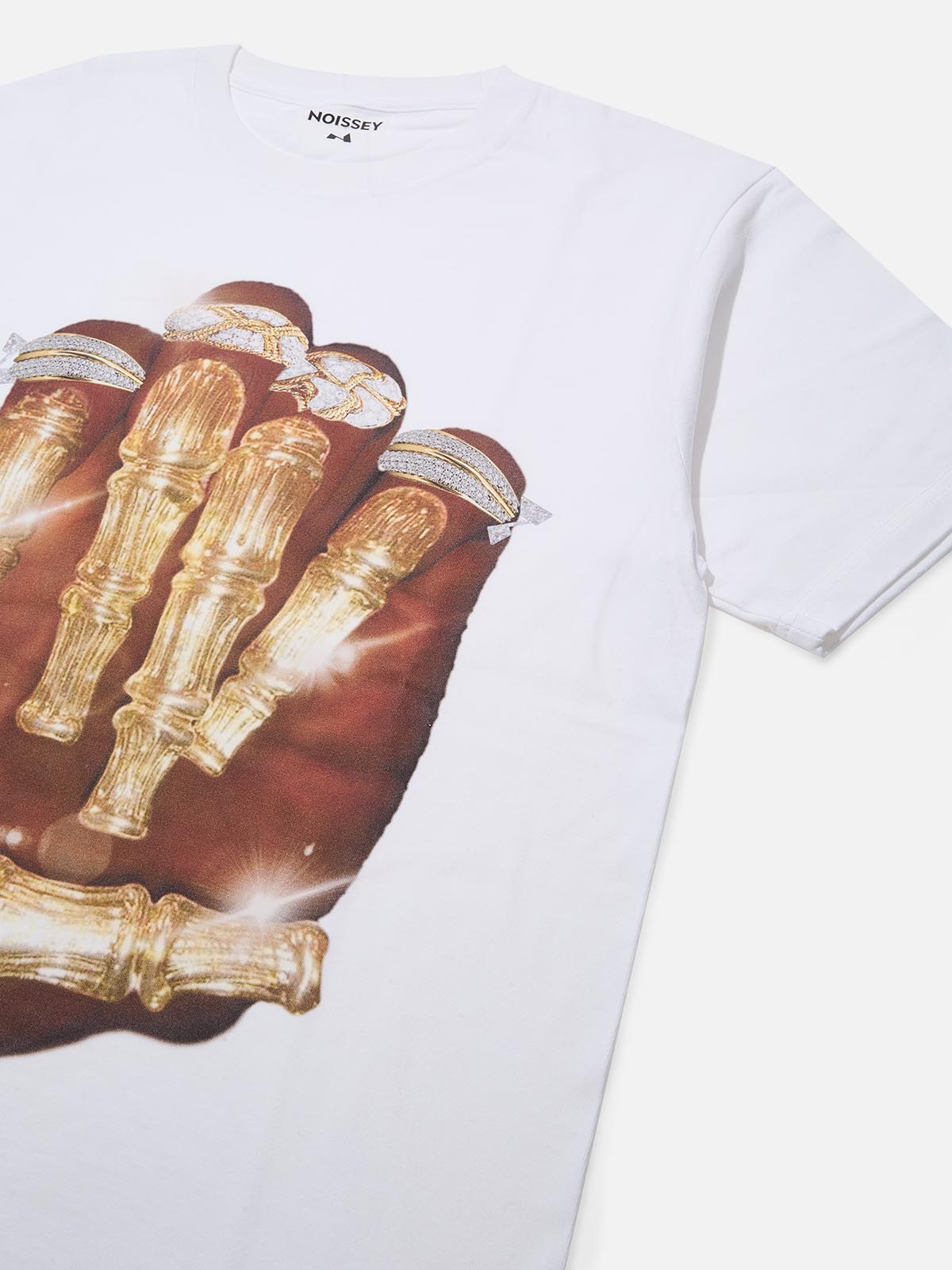 BOUNCE BACK© Golden Bone Nail Print T-shirt