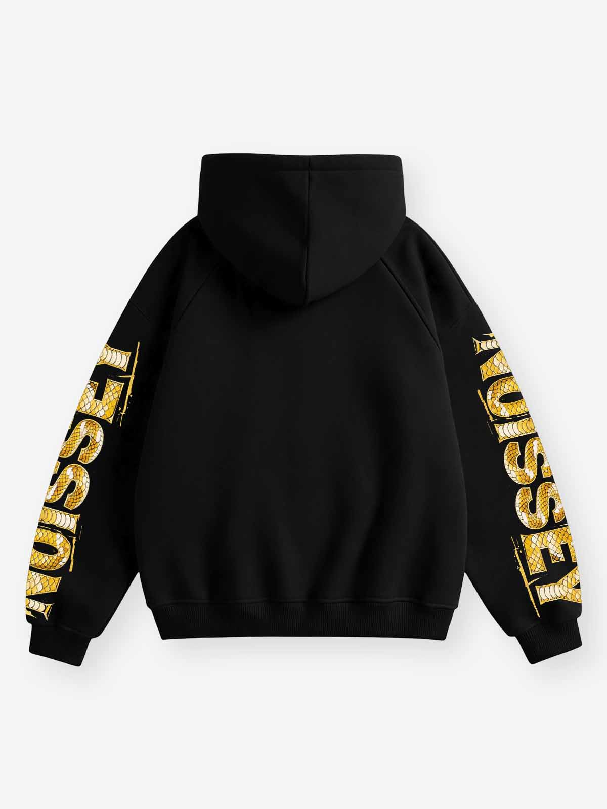 NOISSEY "Money Made" Golden Python &amp; G-Wagon Couple Graphic Zip-Up Hoodie