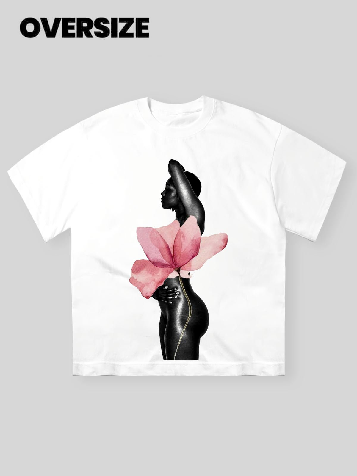 Artistic Flower Printed T-shirt