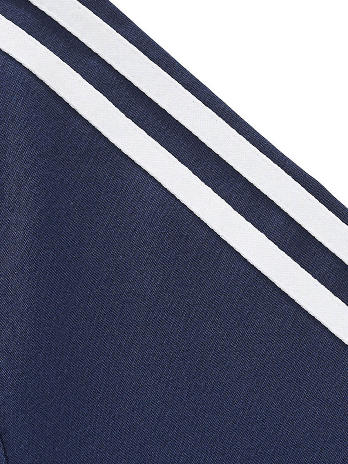 Color-block Stitched Pure Cotton T-shirt