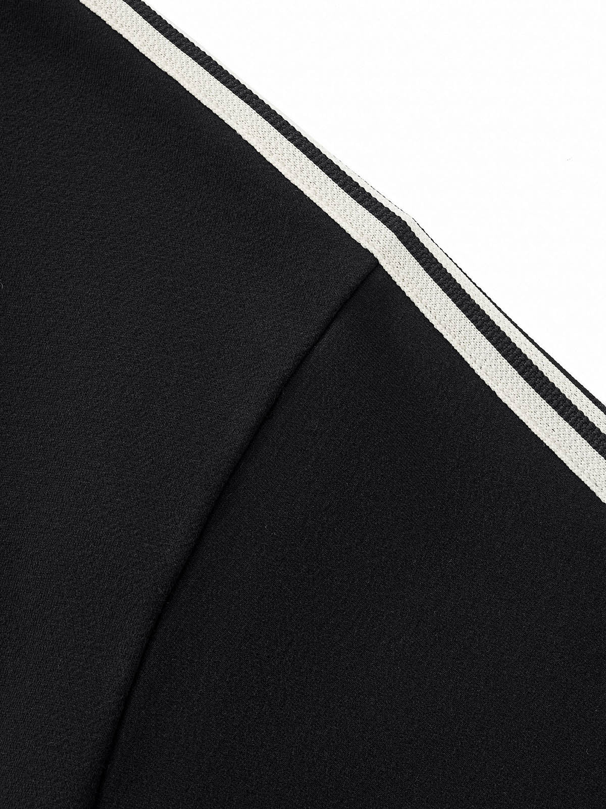 Color-block Striped Hooded Sweatshirt