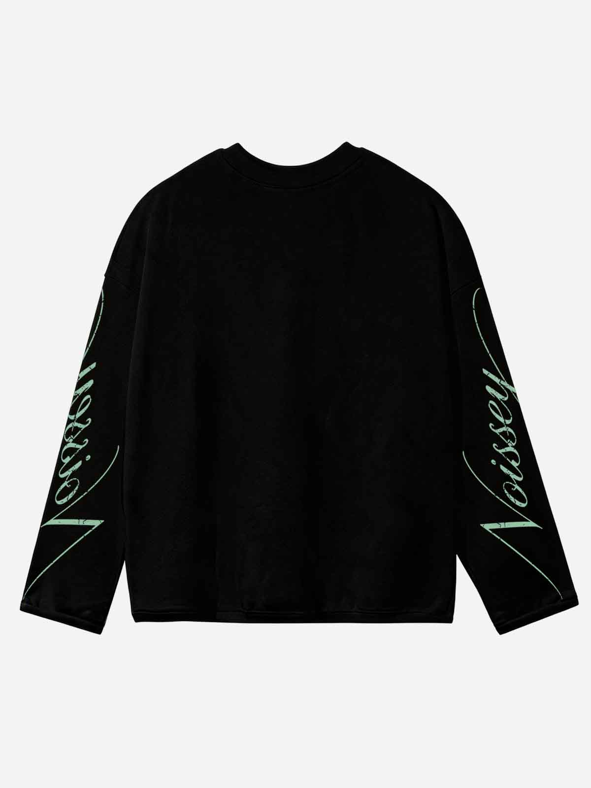 NOISSEY Money Is The Motive Freedom Statue Long Sleeve - Graphic Shirt