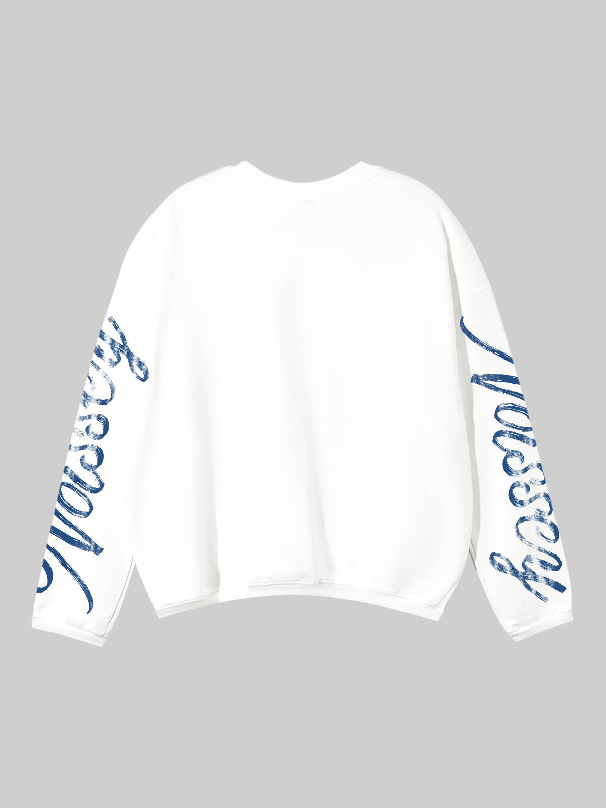 Maiolica Blue Mural Style Print Air-Layered Long-Sleeve