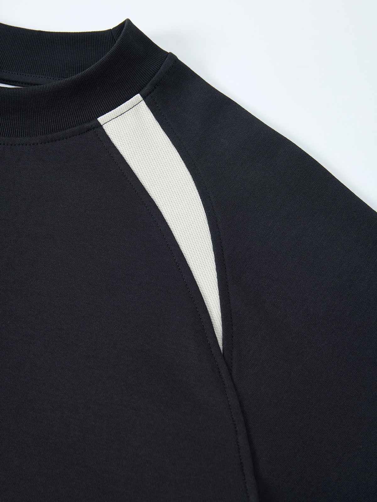 Sports quick-drying crew-neck cool-feel breathable versatile color-block T-shirt