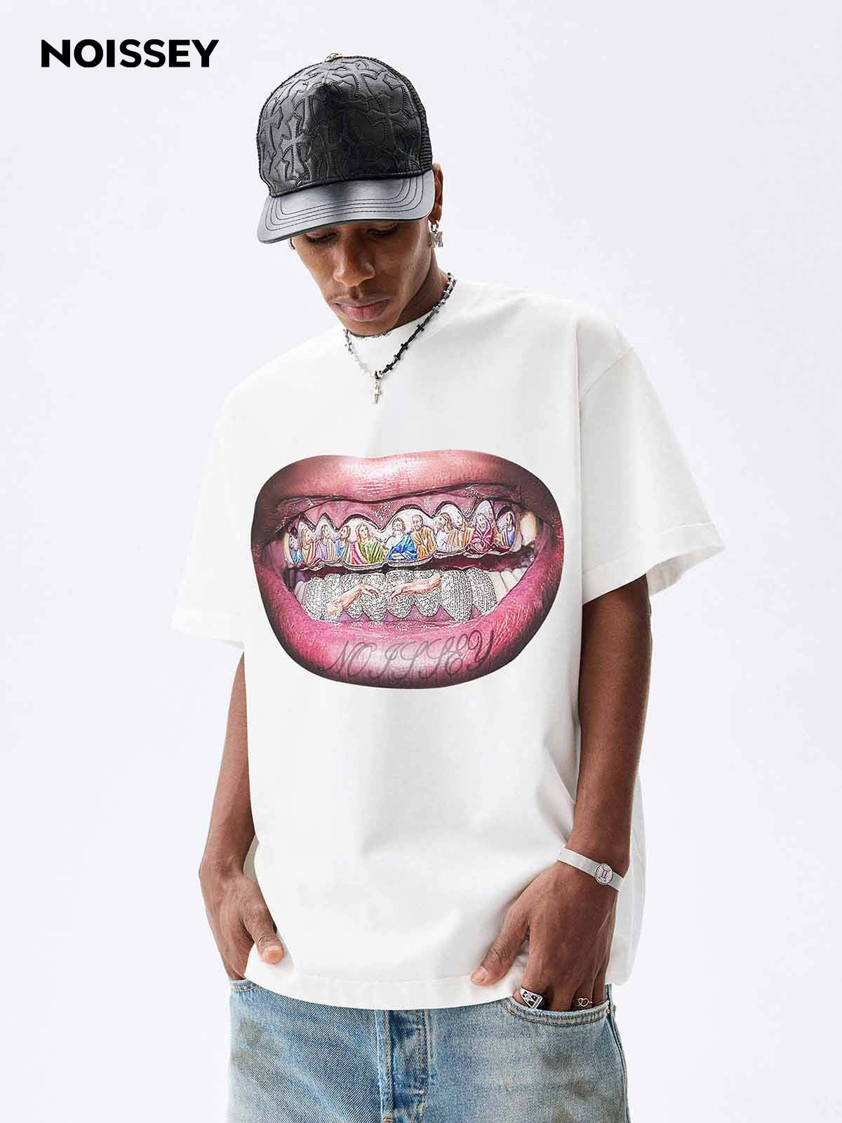 The Last Supper Lip Print T-shirt