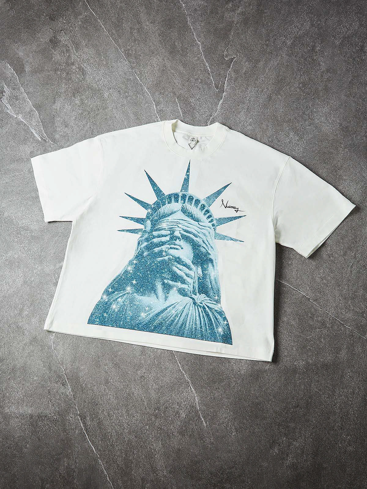 NOISSEY Liberty Blinded Boxy Diamond Heavyweight Cooling Tee