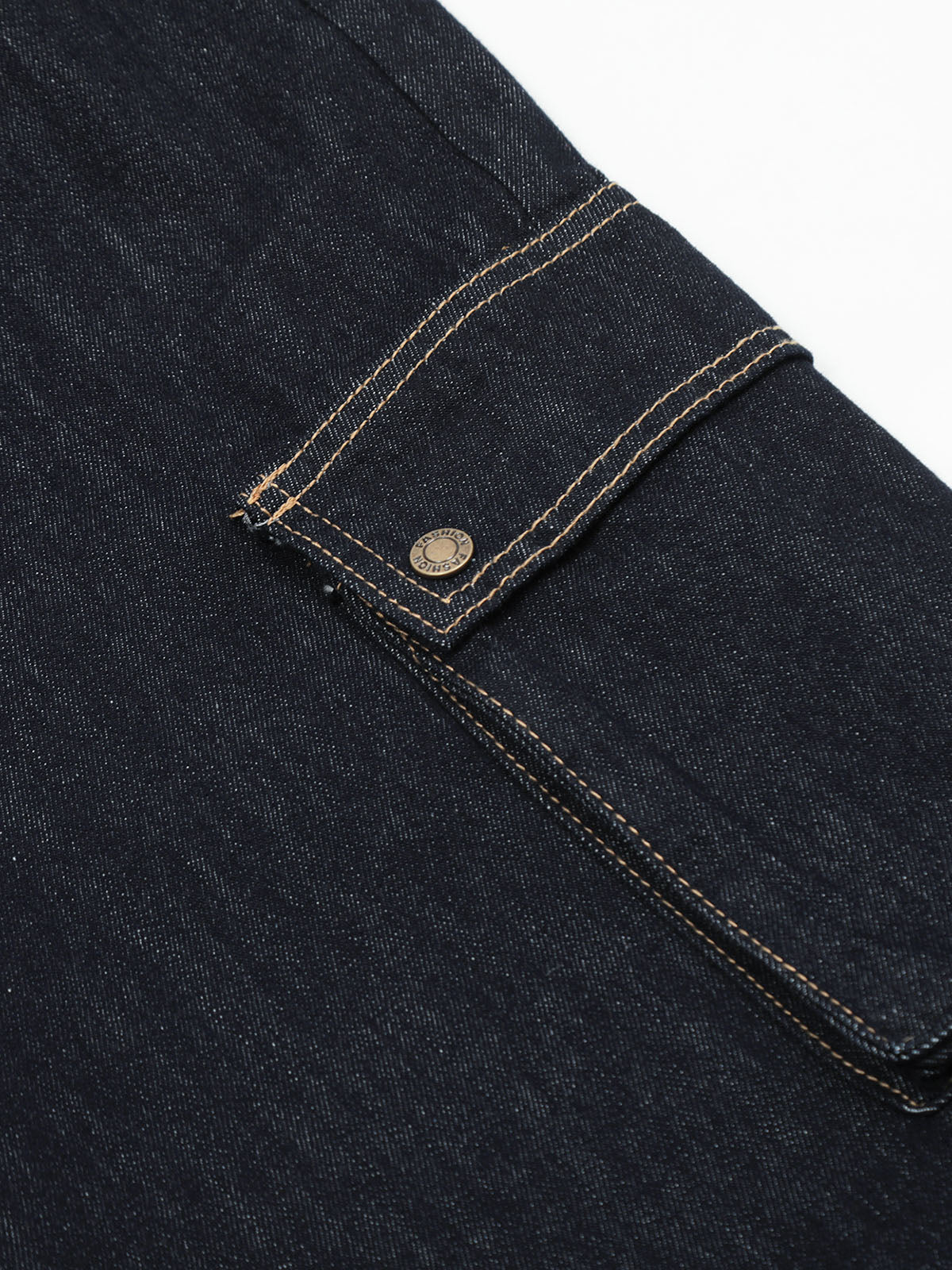 Stylish Streetwear Multi-Pocket Jeans