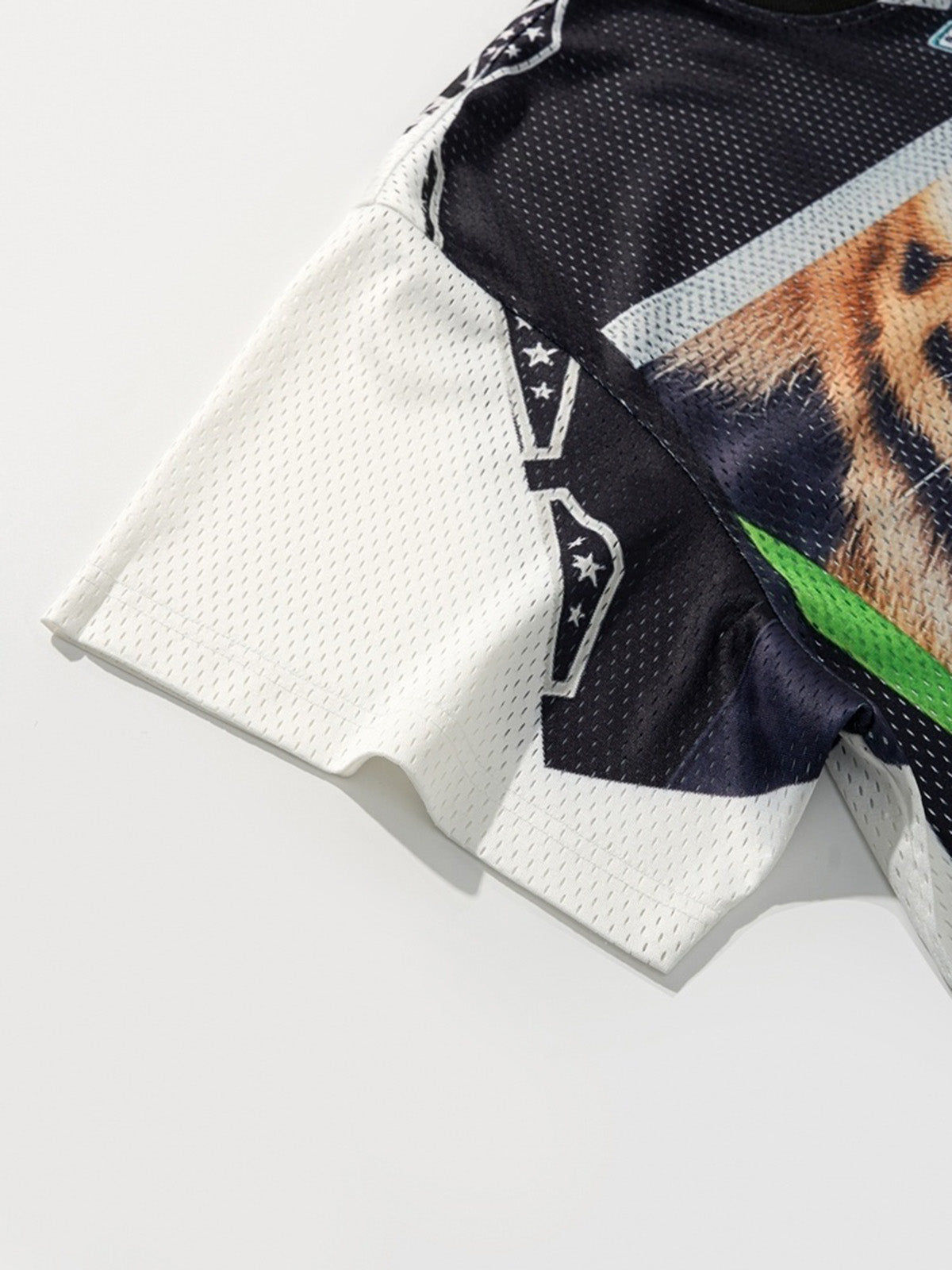 NOISSEY "Tiger Roar" Breathable Street Jersey - Black/Gold