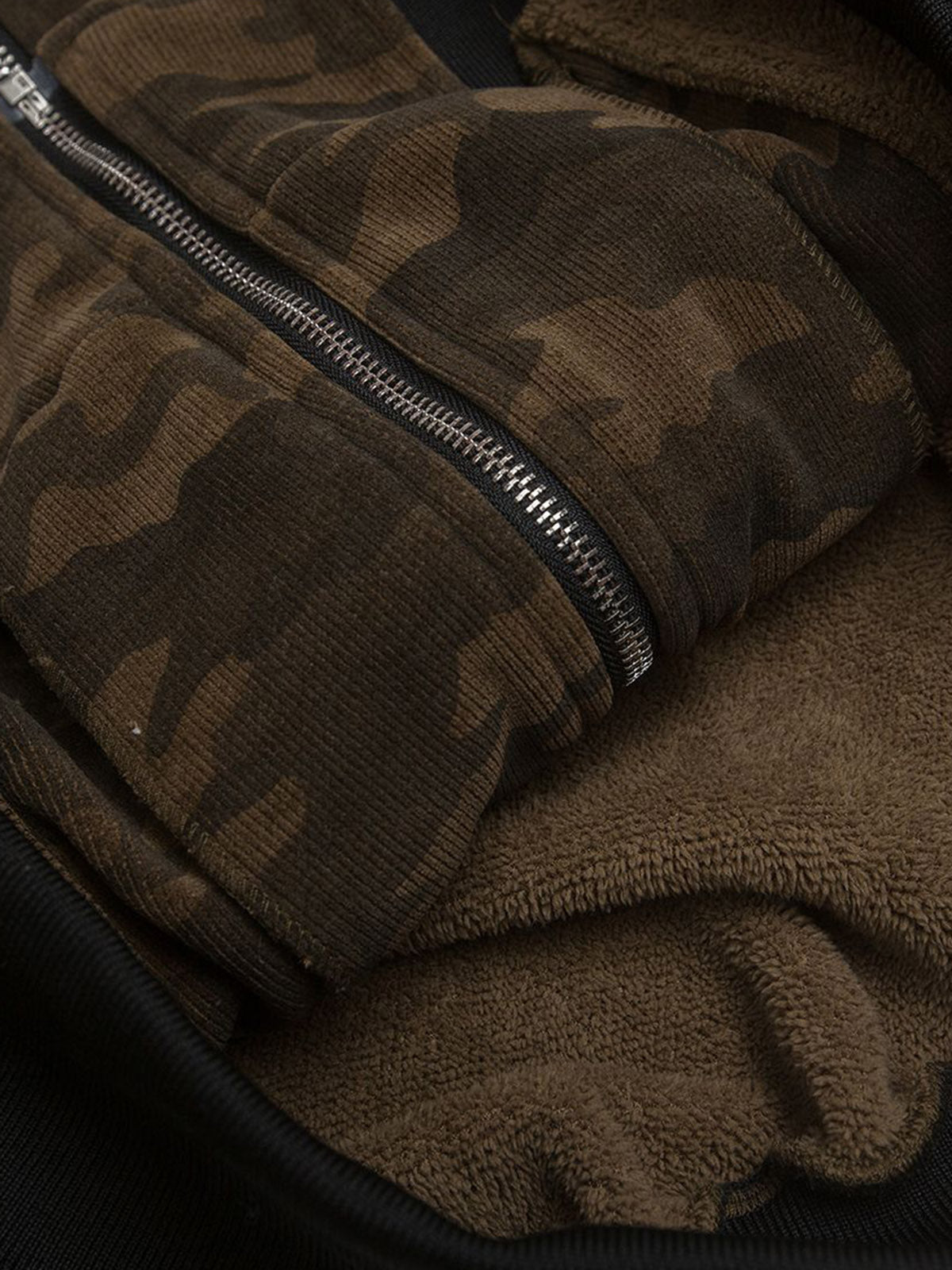 Camo-pattern Design Warm Hooded Cotton-padded Jacket