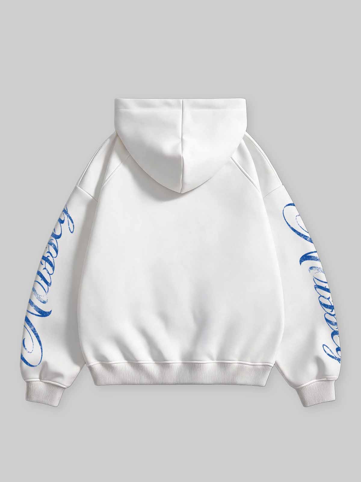 NOISSEY "Spartan Vanguard" Blue Print White Full-Zip Hoodie
