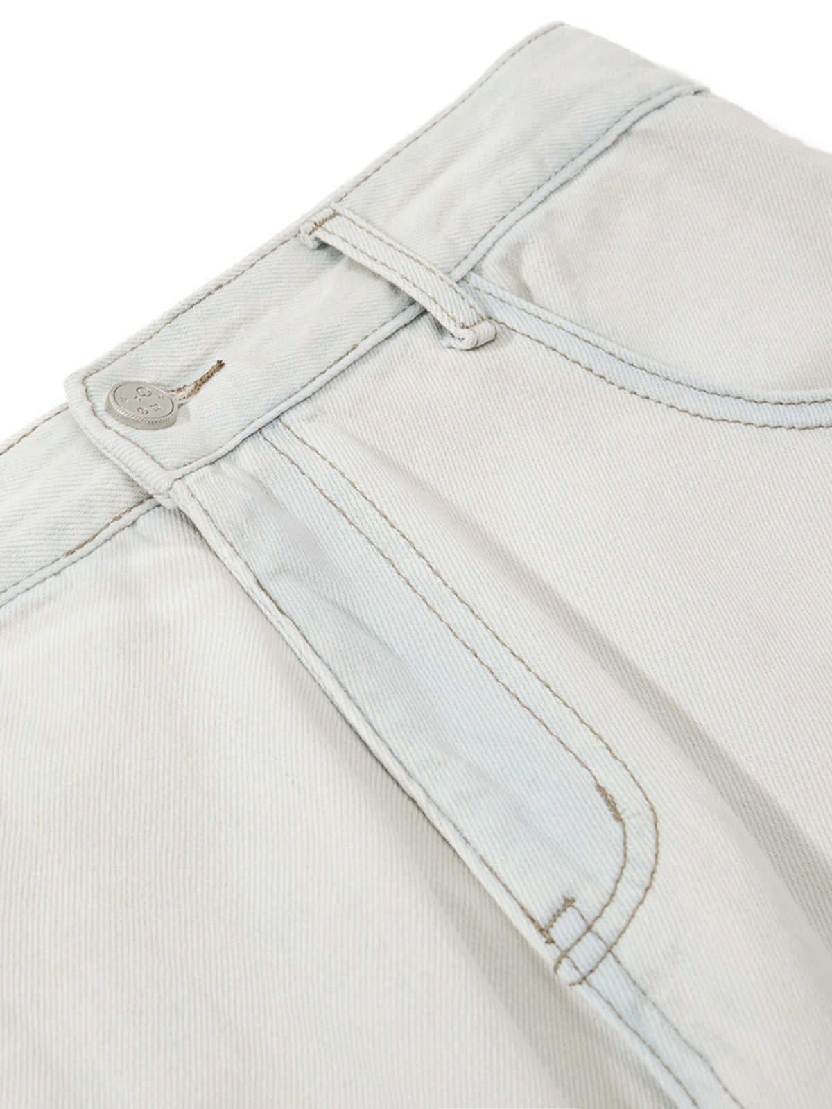 Machete-collar Tie Denim Jeans