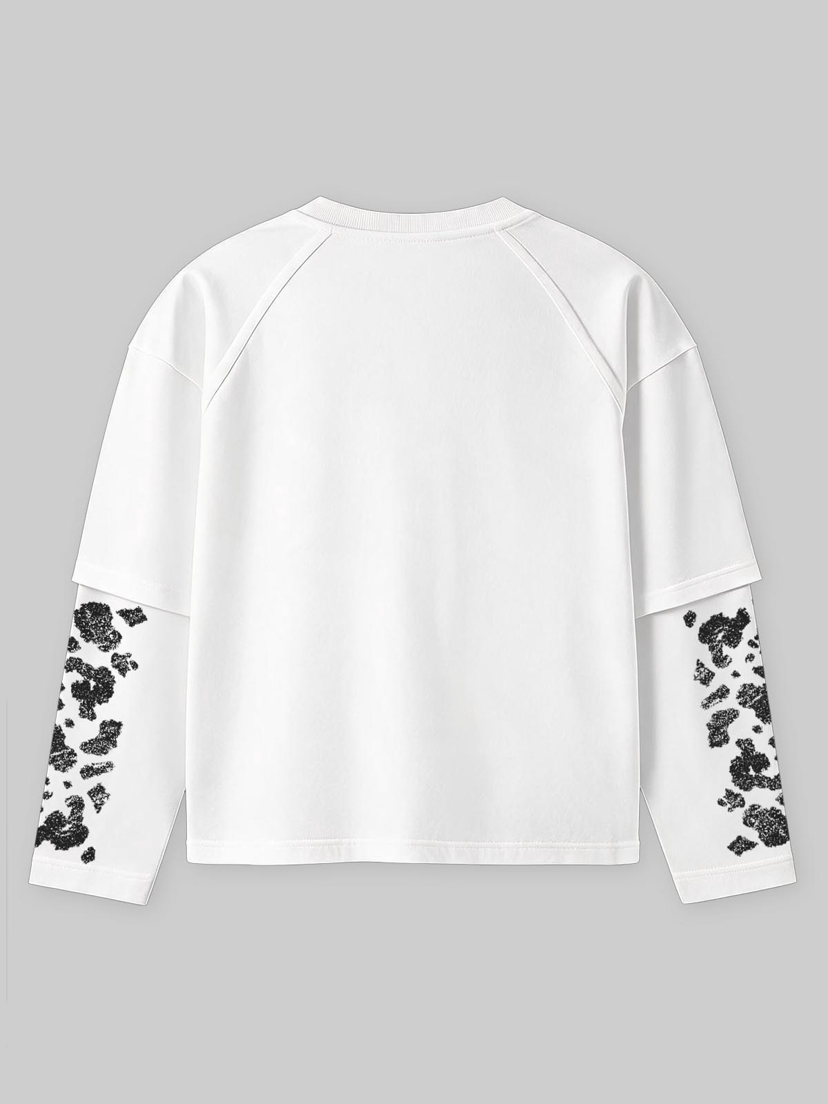 NOISSEY "Alien & Bull" Parody Graffiti Fake Two-Piece Long-Sleeve Tee