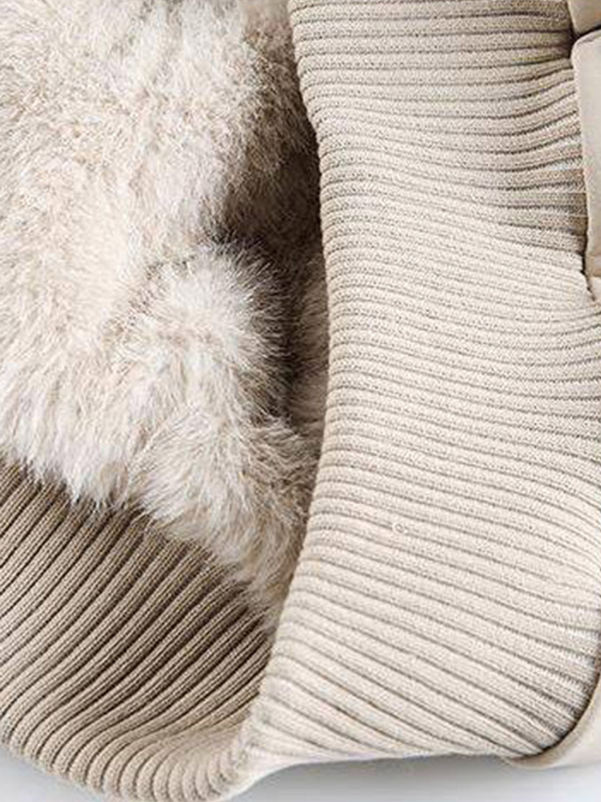 Fleece-lined Thickened Leather Coat with Fur Collar