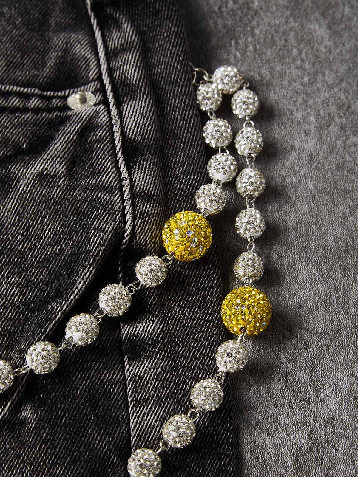NOISSEY Wash Black Denim Shorts - DIY Chain Combo