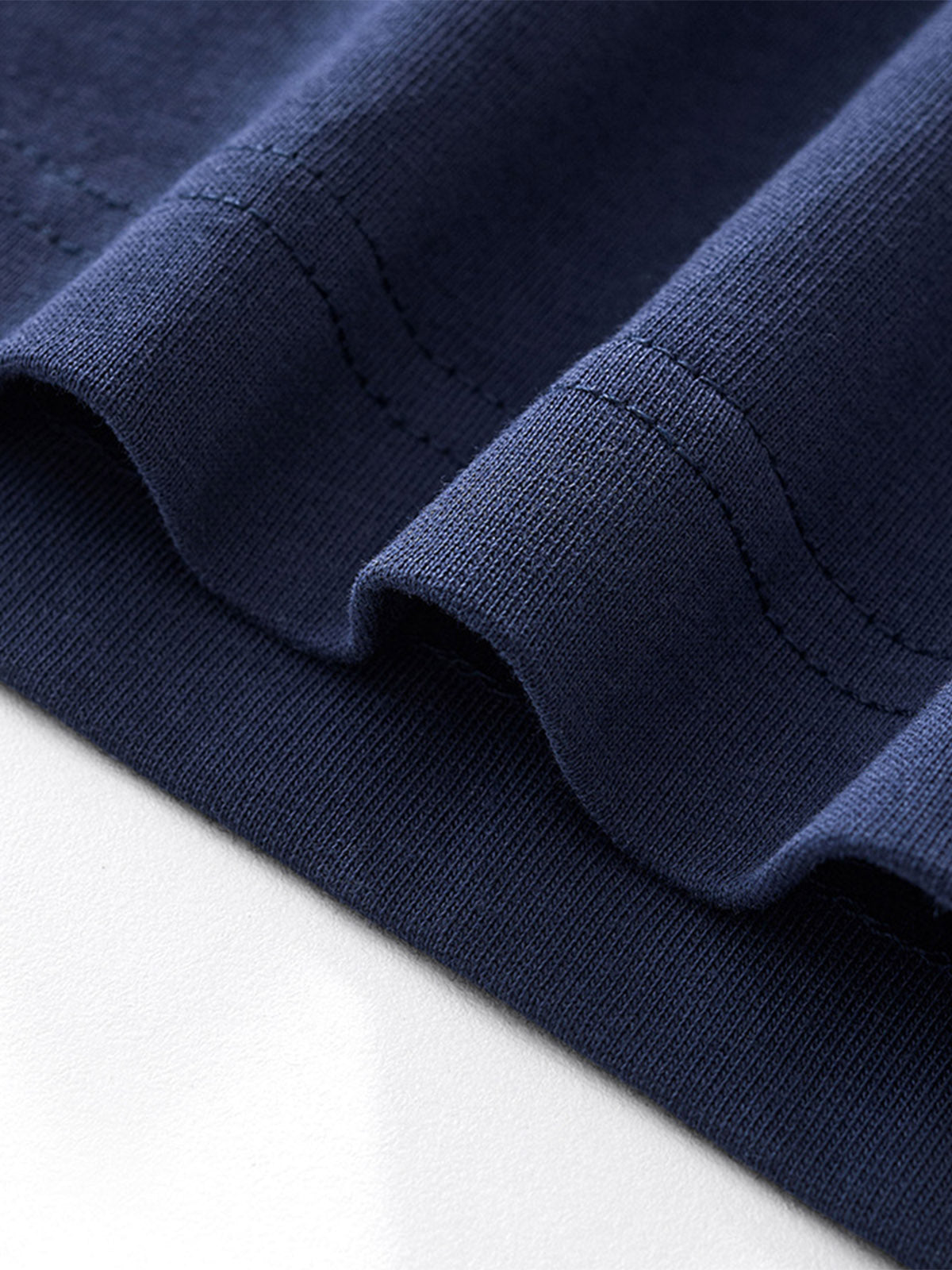 Color-block Stitched Pure Cotton T-shirt