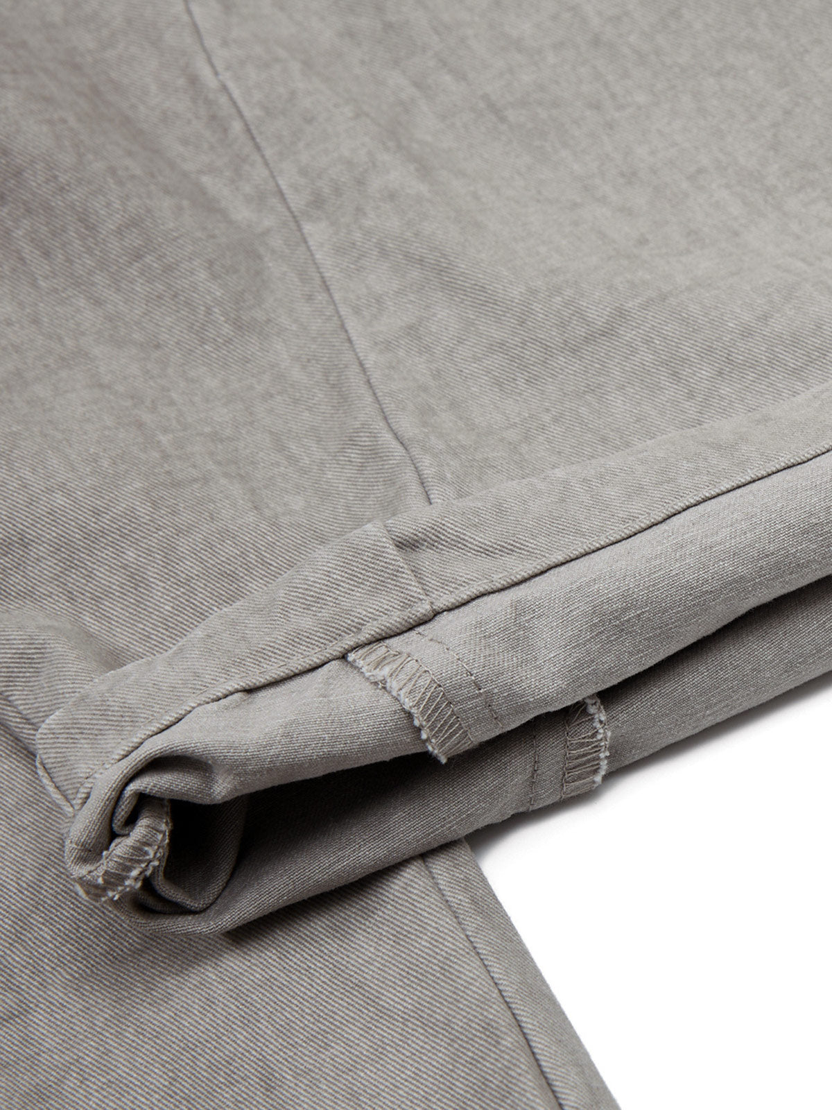 Vintage Distressed Multi-Pocket Wide-Leg Curved Pants