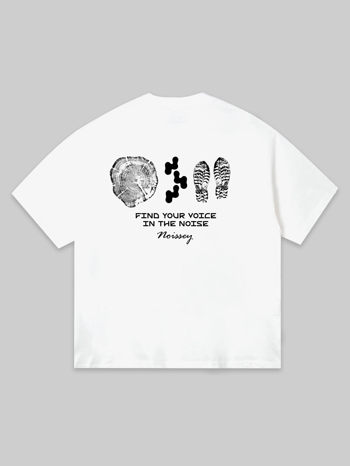 NOISSEY "LIQUID CHROME" ART PRINT - METALLIC OVERSIZED TEE