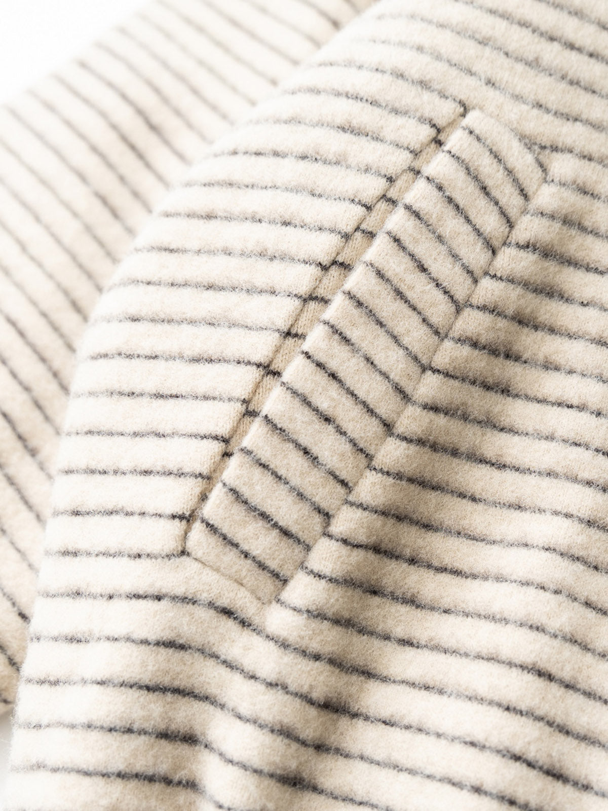 Thickened Cotton-Padded Jacket with Stripe Design