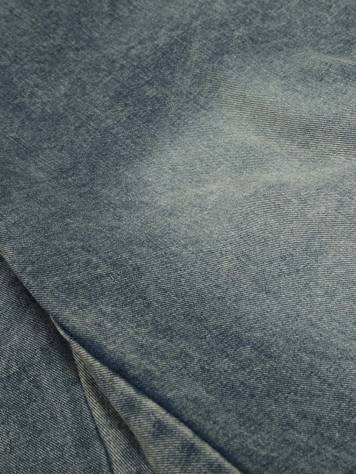 Leopard Print Patchwork Wide-Leg Jeans