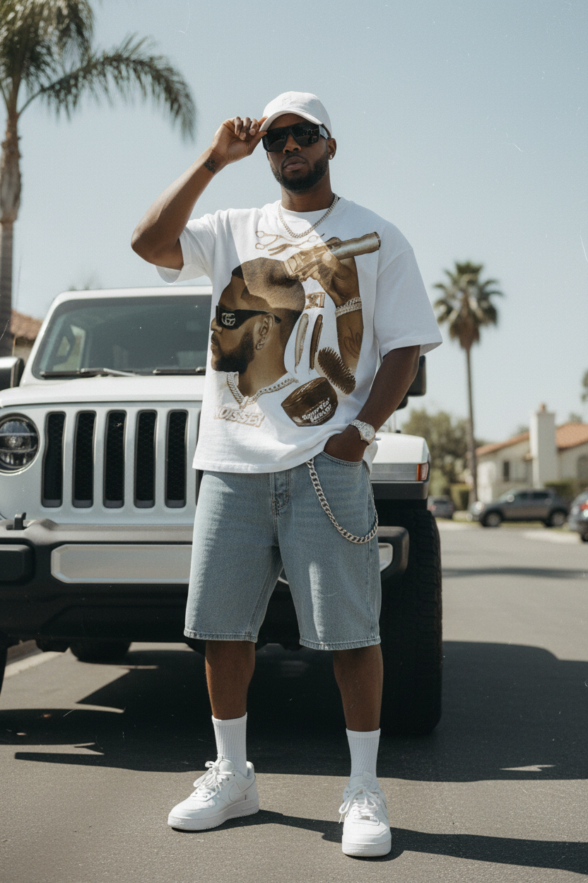 加州街头时尚生活照