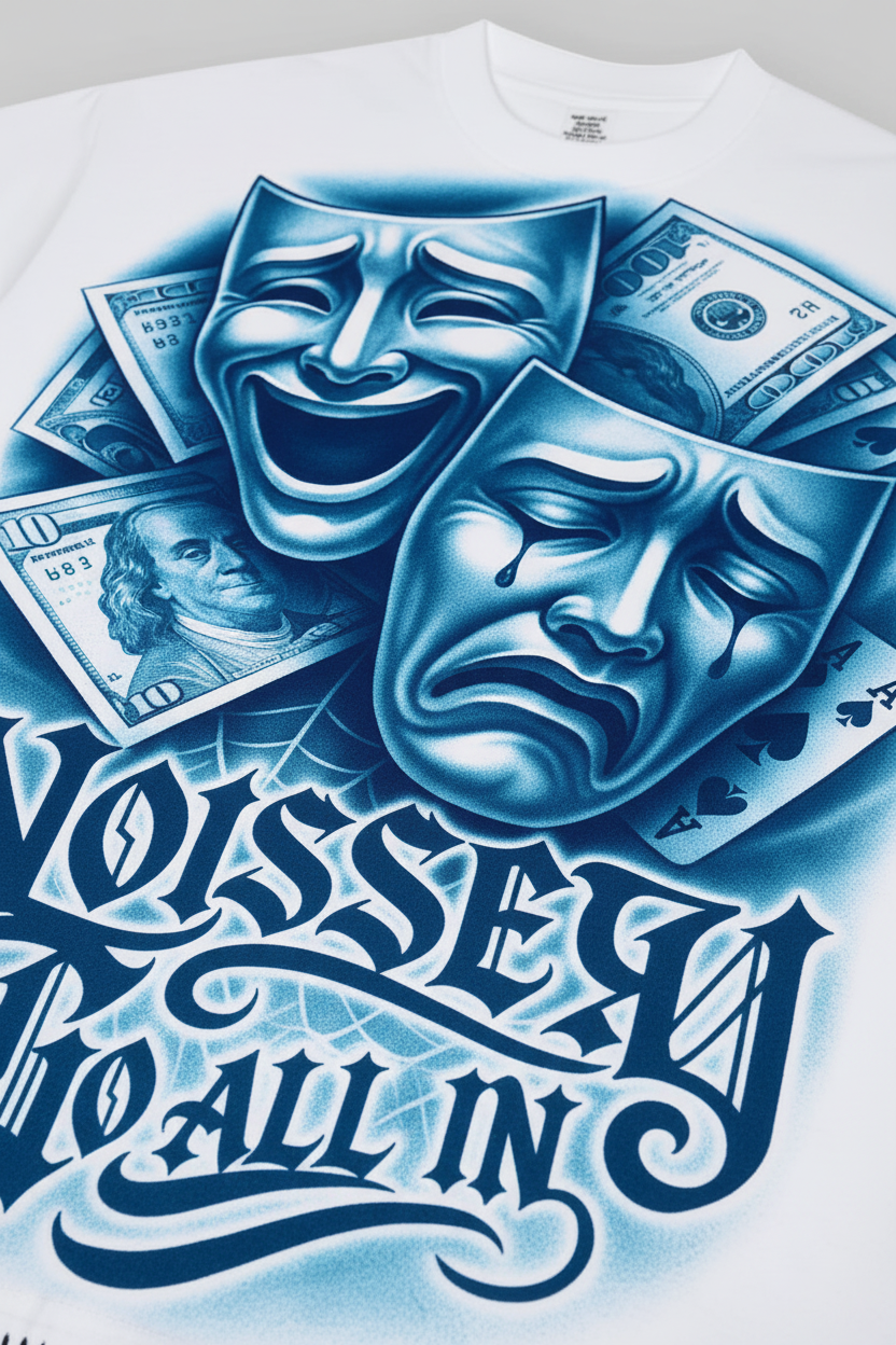 印花主图案特写