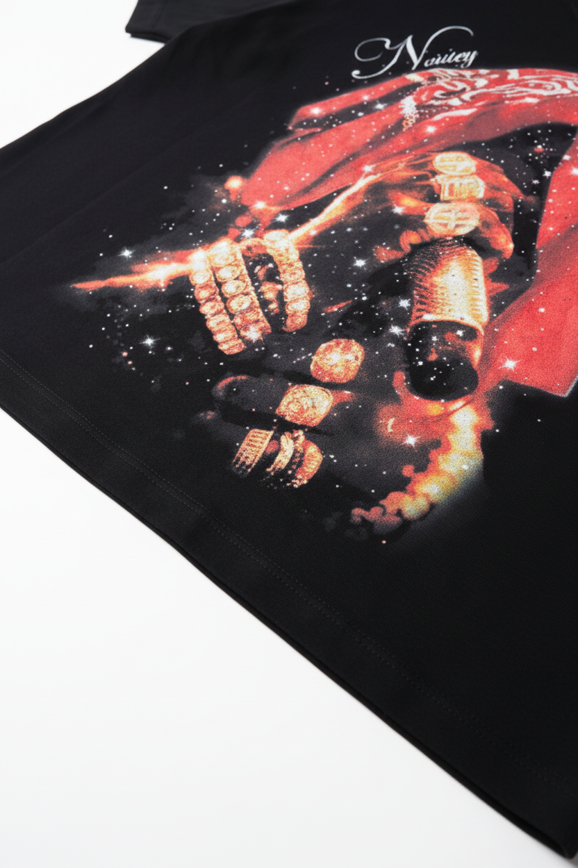 细节图 - 下摆印花斜拍