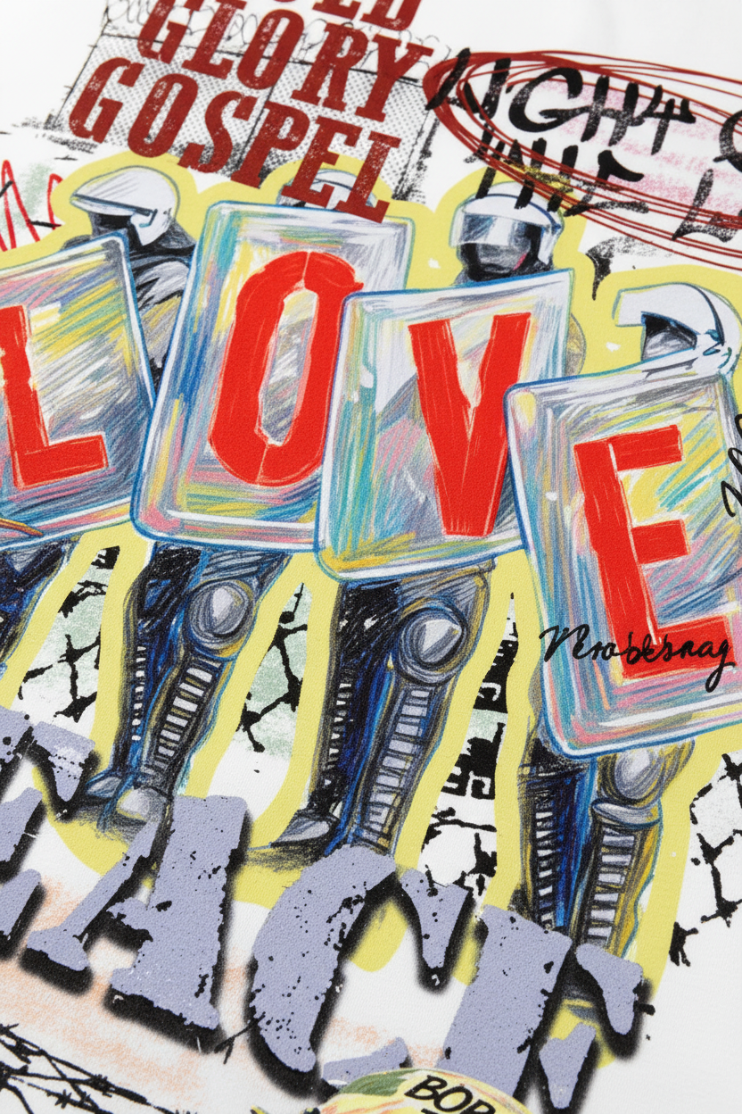 印花大图案特写