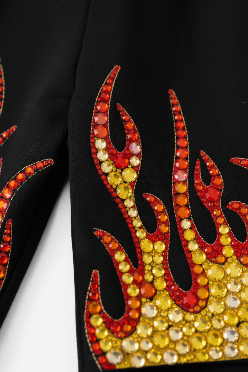 印花大图案特写