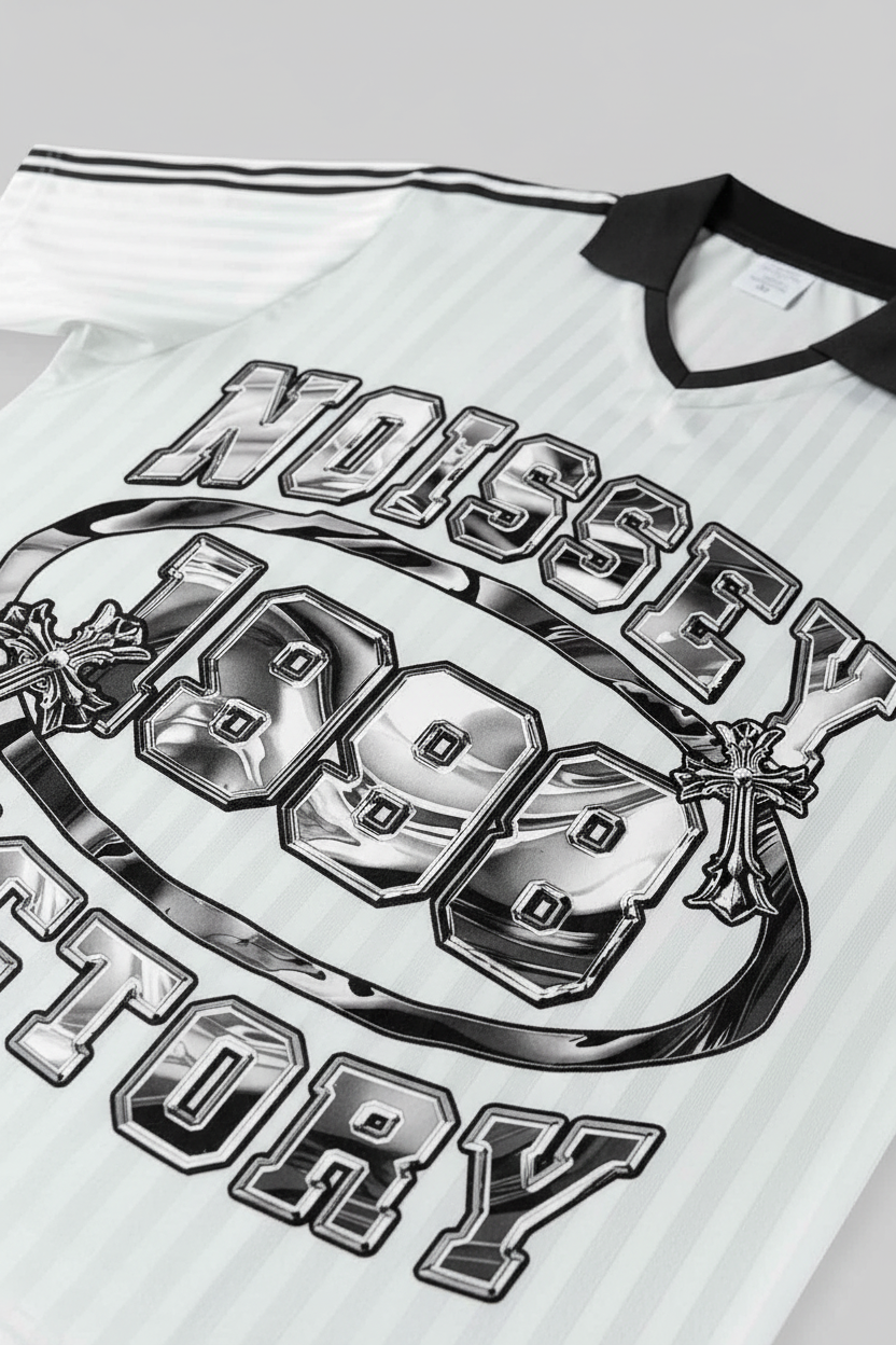 运动衫斜拍细节