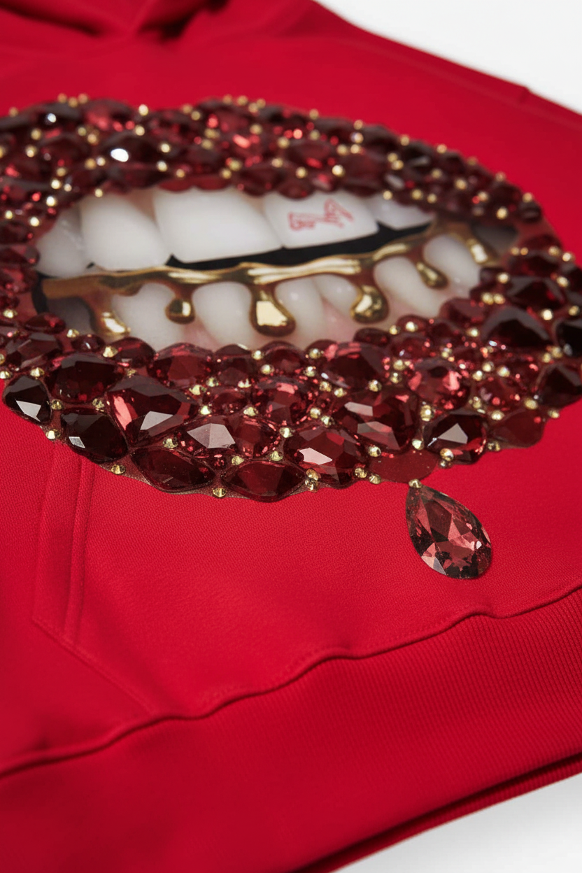 下方角度印花细节