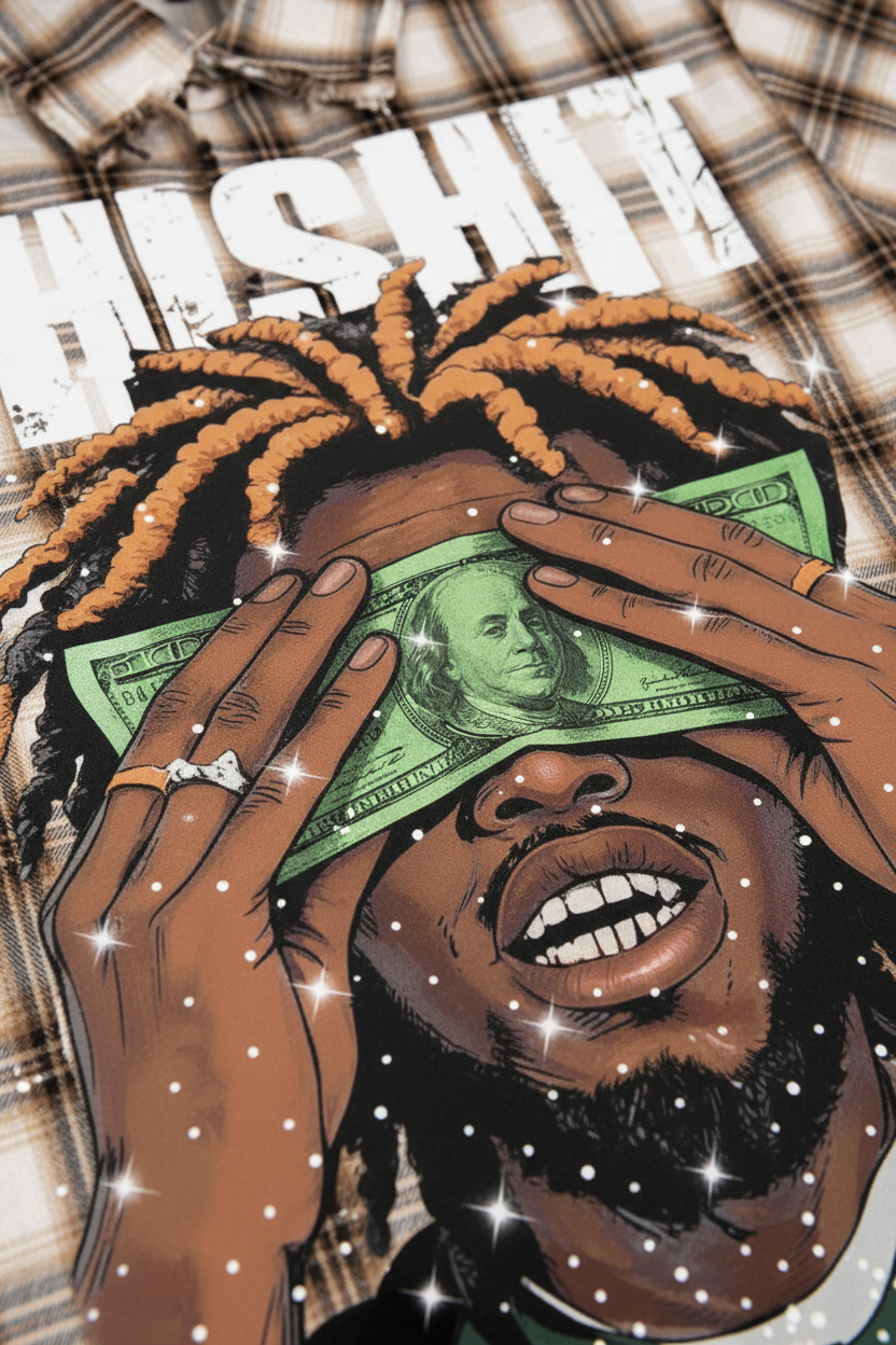 印花主图案特写