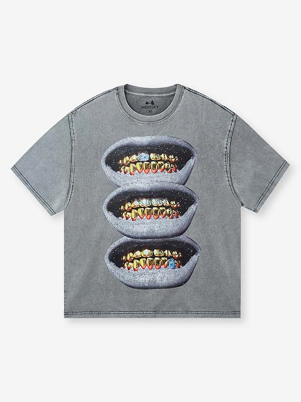 BOUNCE BACK© Gold Diamond Drill Print T-shirt