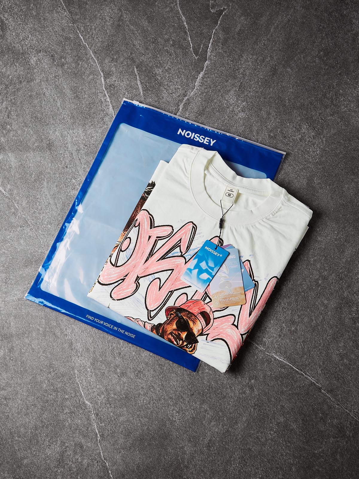 NOISSEY City Sound Boxy Heavyweight Graphic Tee - White