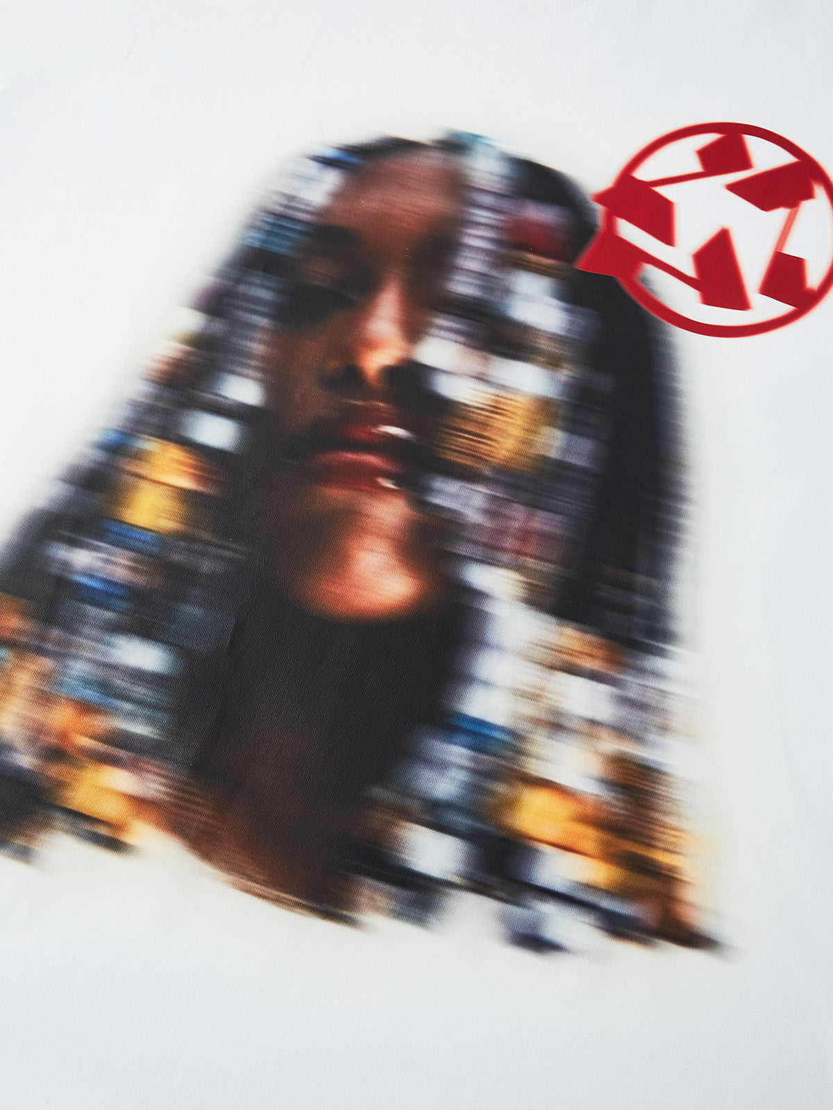 BOUNCE BACK© Blurred Female Portrait Print T-Shirt