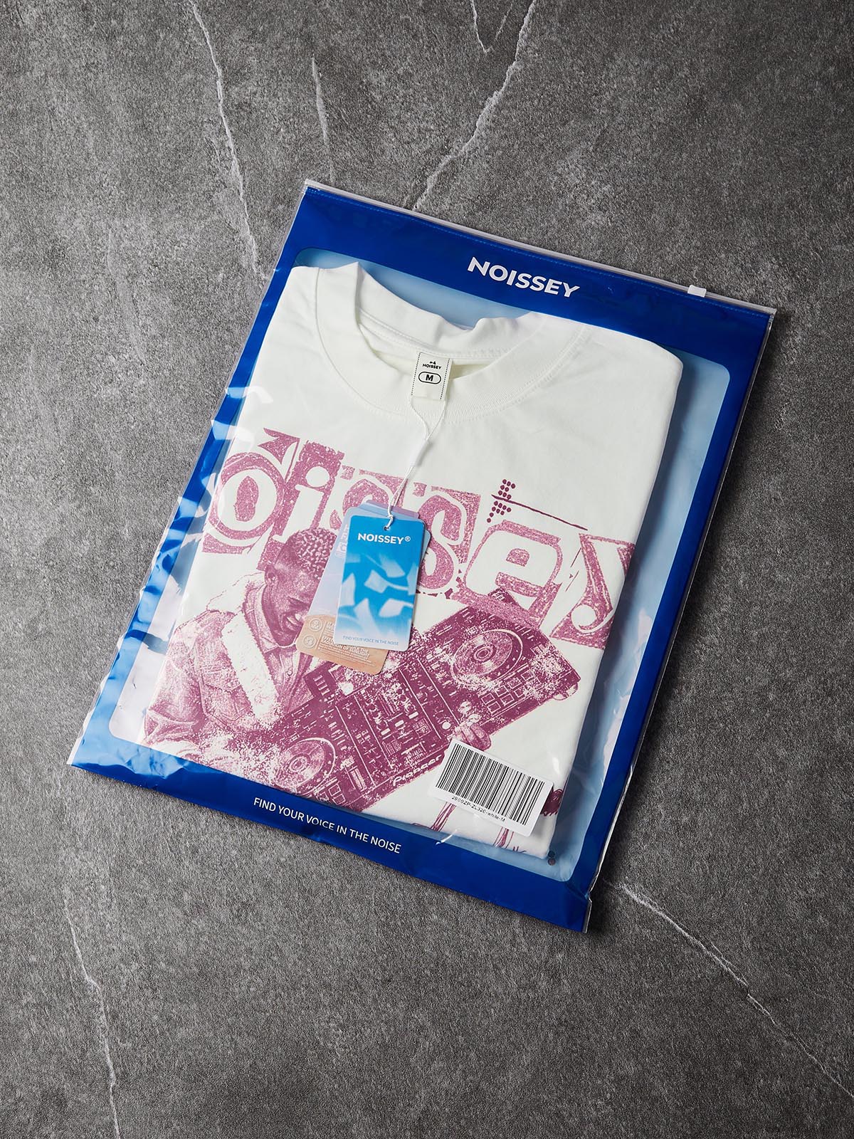 NOISSEY Find Your Voice Boxy Heavyweight Graphic Tee - White