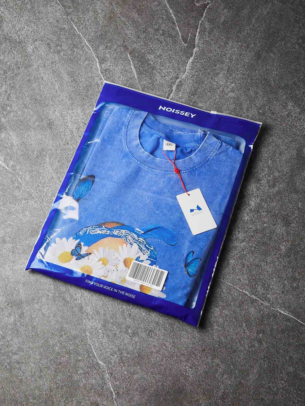 NOISSEY "Rap Star" Blue Tee - Vintage Graphic T-Shirt