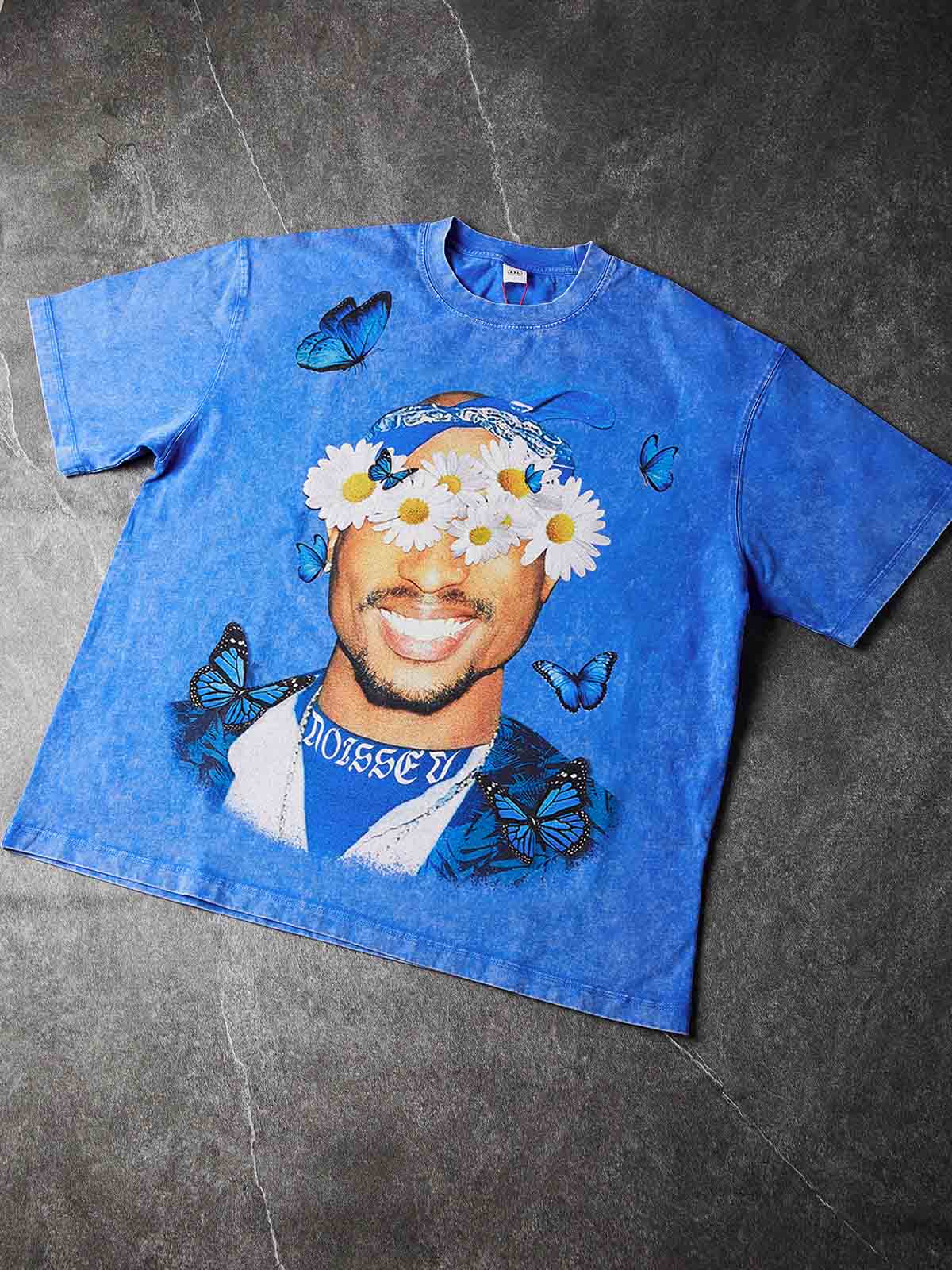 NOISSEY "Rap Star" Blue Tee - Vintage Graphic T-Shirt