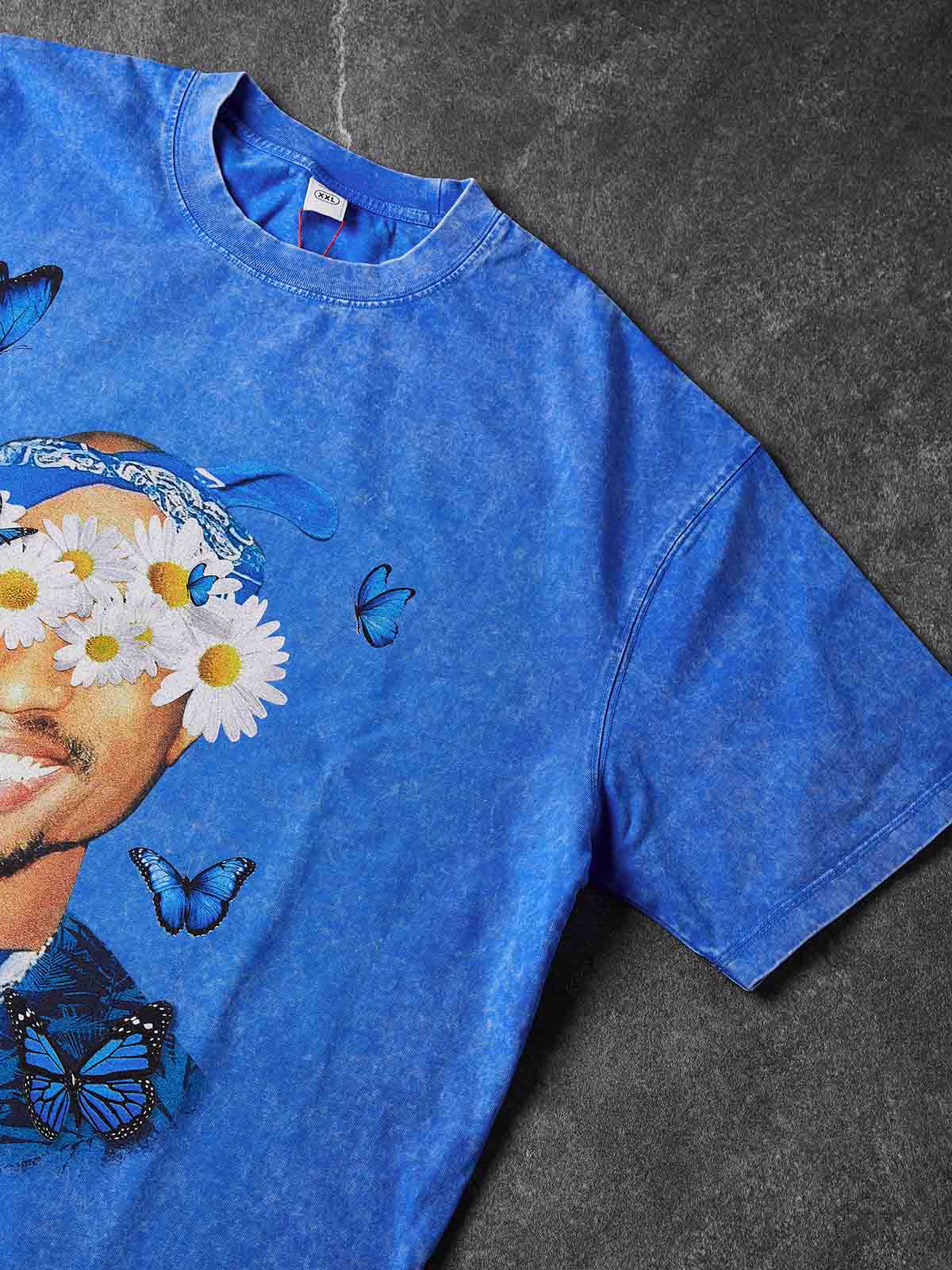 NOISSEY "Rap Star" Blue Tee - Vintage Graphic T-Shirt