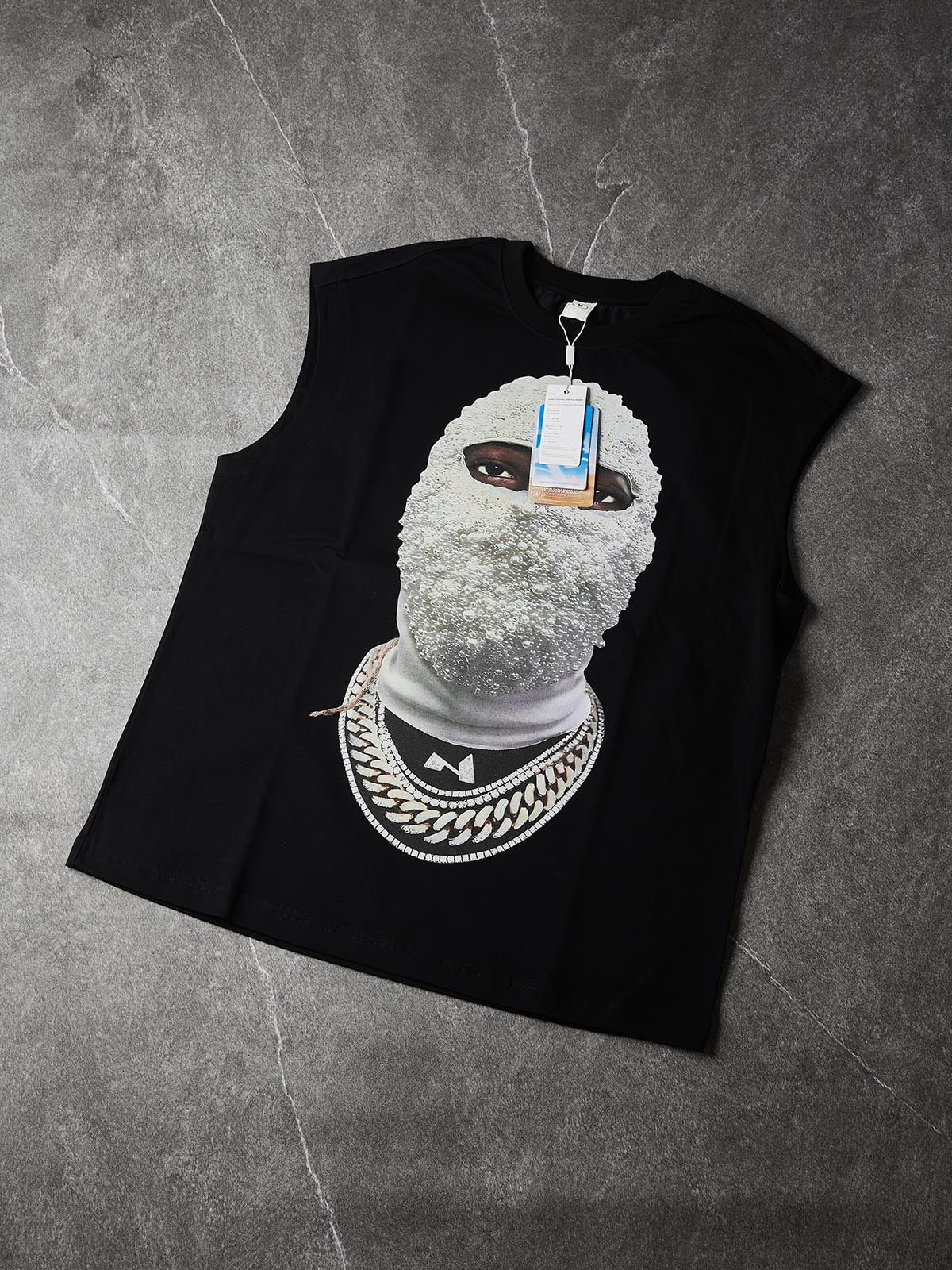 NOISSEY Pearl Balaclava Print Tank Top