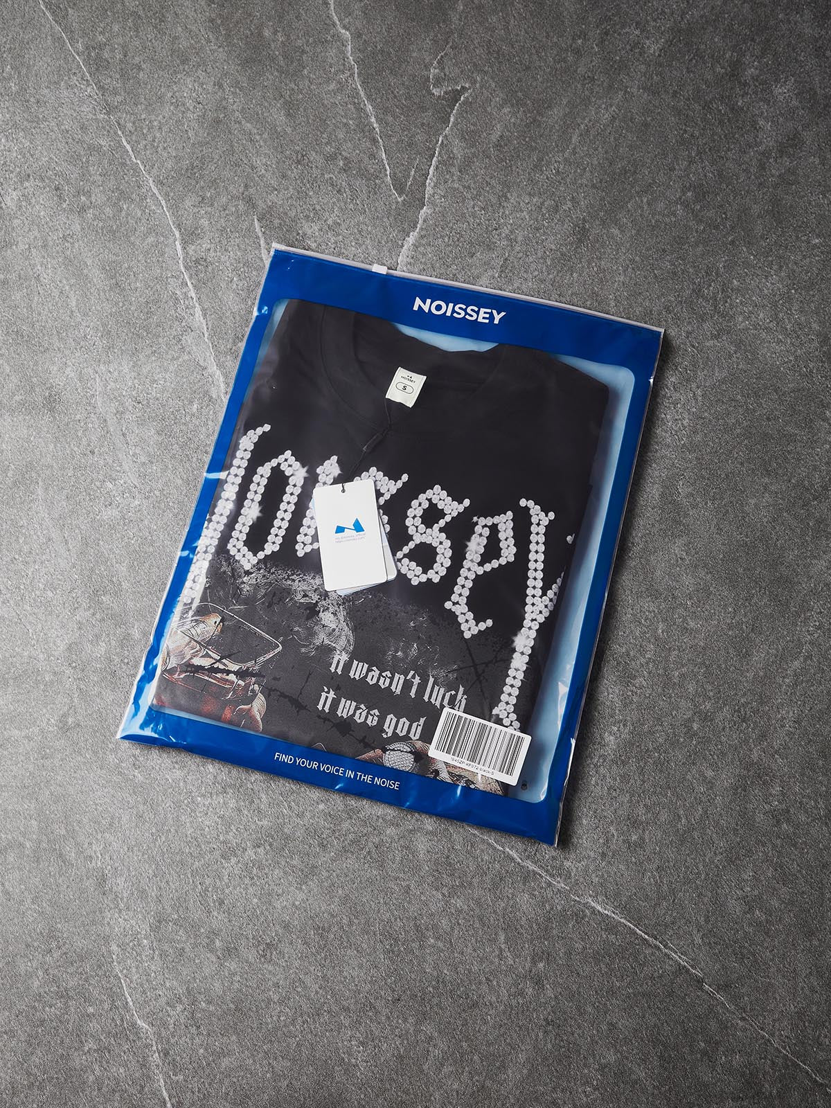 NOISSEY "Who Cares? Get Some Money" Tee - Jet Black 255G Heavyweight Boxy Oversized Gothic Diamond T-Shirt