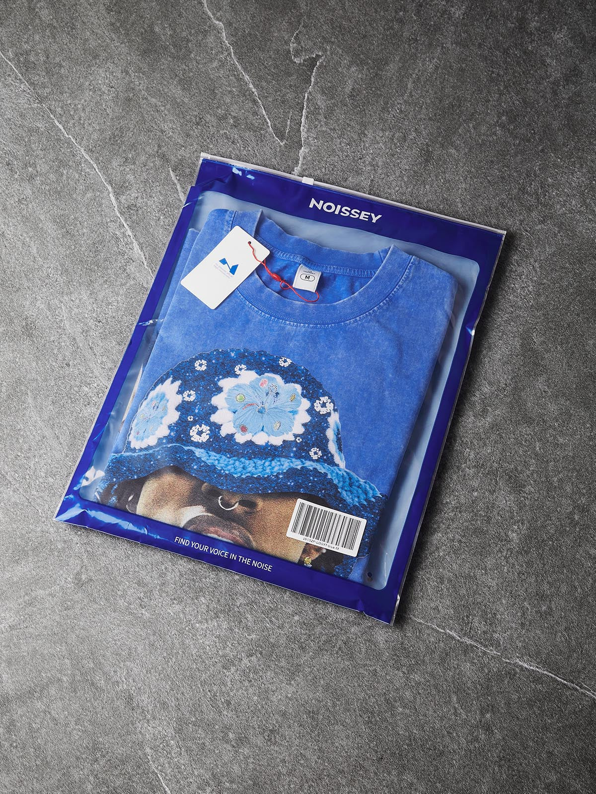 NOISSEY "Street Icon" Blue Tee - Vintage Graphic T-Shirt