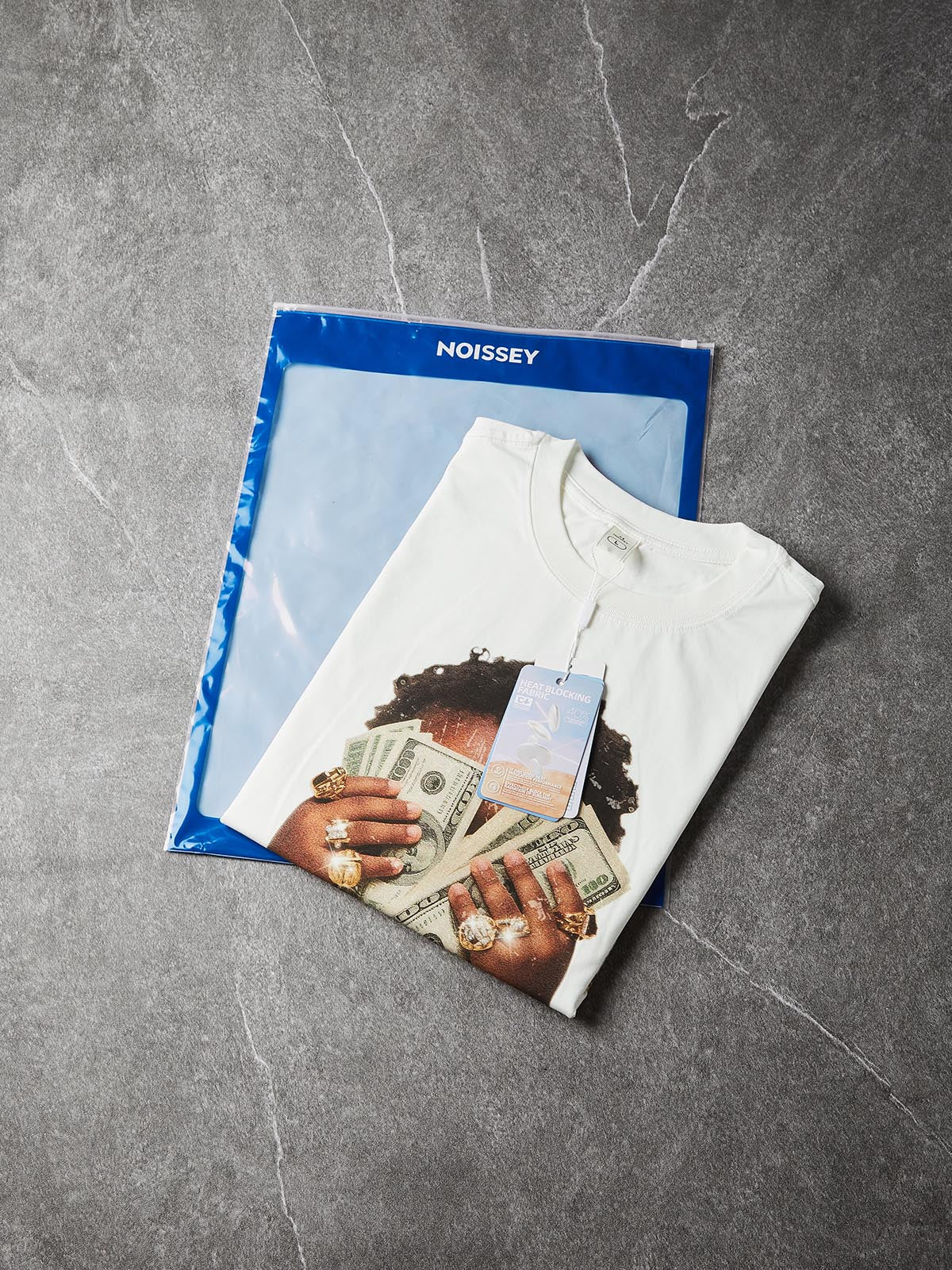 NOISSEY Wealthy Baby Vintage Print Tank Top