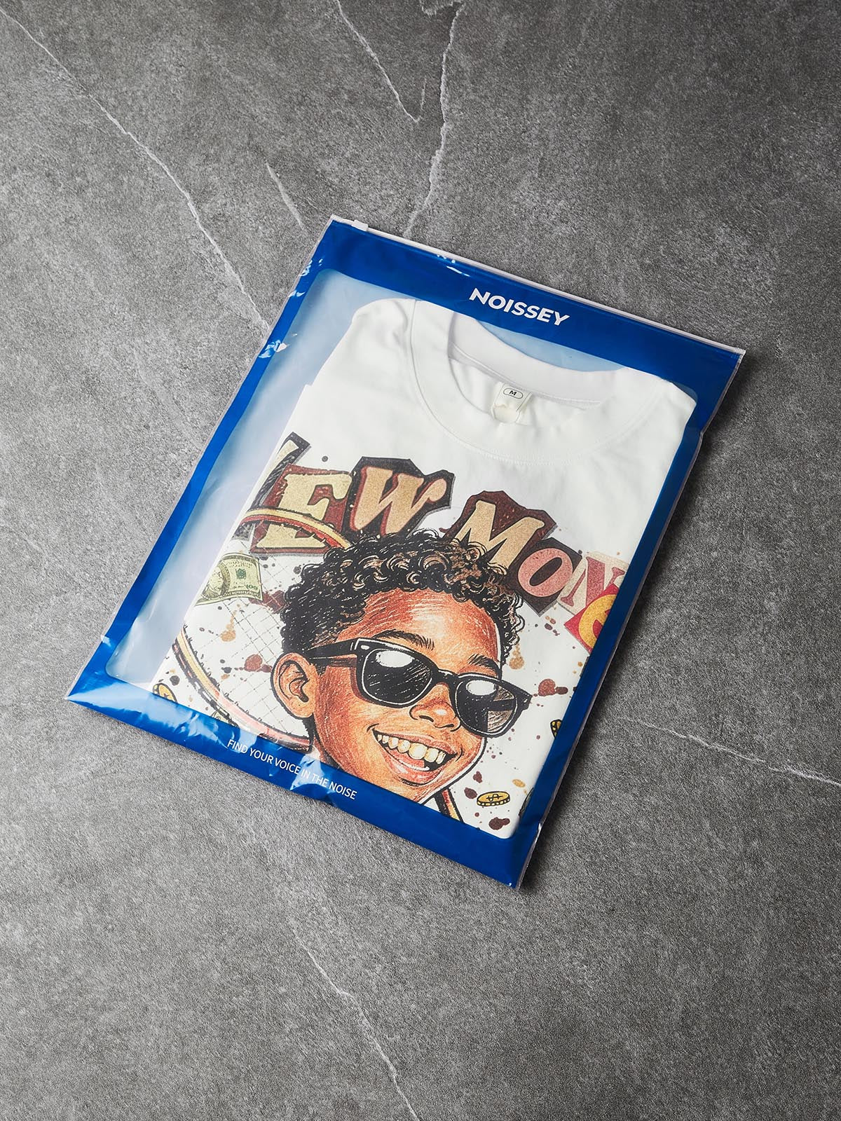 NOISSEY "NEW MONEY" TENNIS BOY GRAFFITI ART TEE